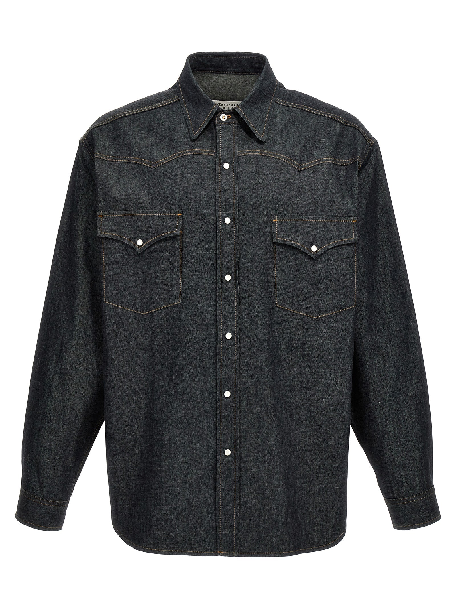 Maison Margiela-Denim Shirt Camicie Blu-Uomo