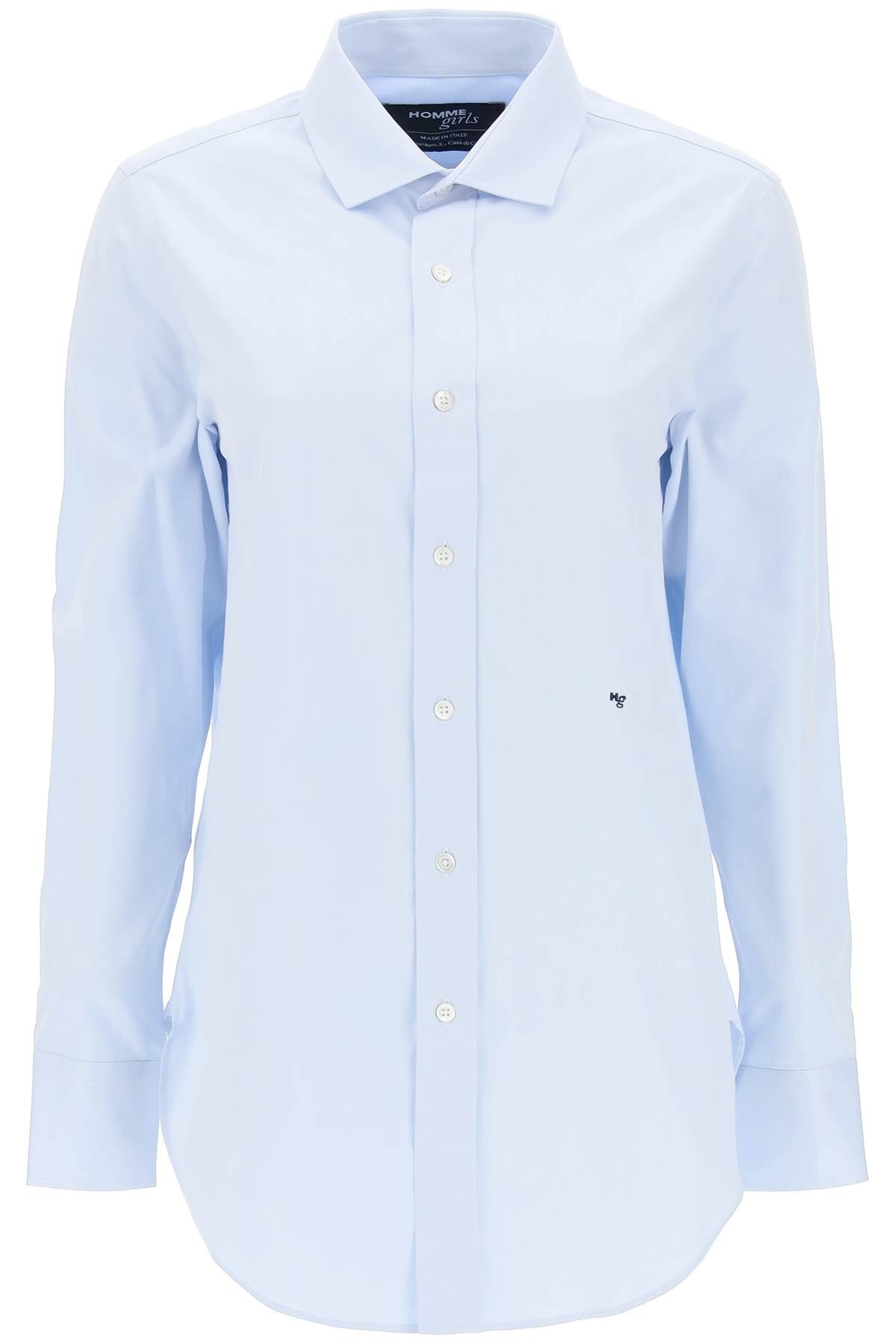 Homme Girls-Camicia In Twill Di Cotone-Donna