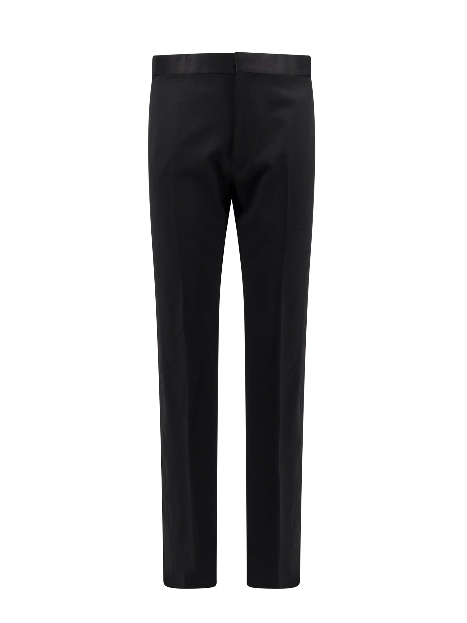 Tom Ford-Pantalone in lana vergine con profili in satin-Uomo