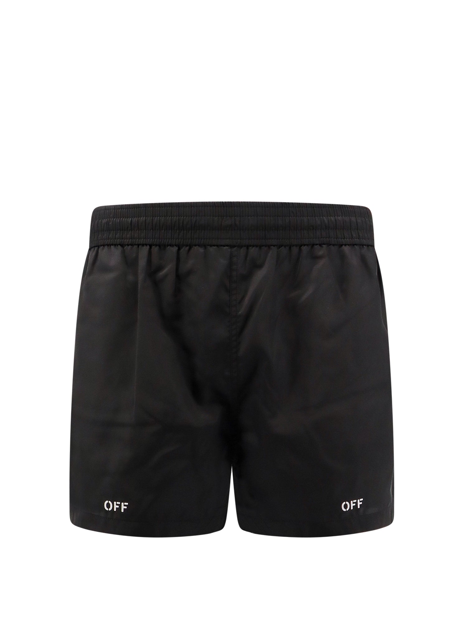 Off-White-Boxer mare in nylon con stampa OFF-Uomo