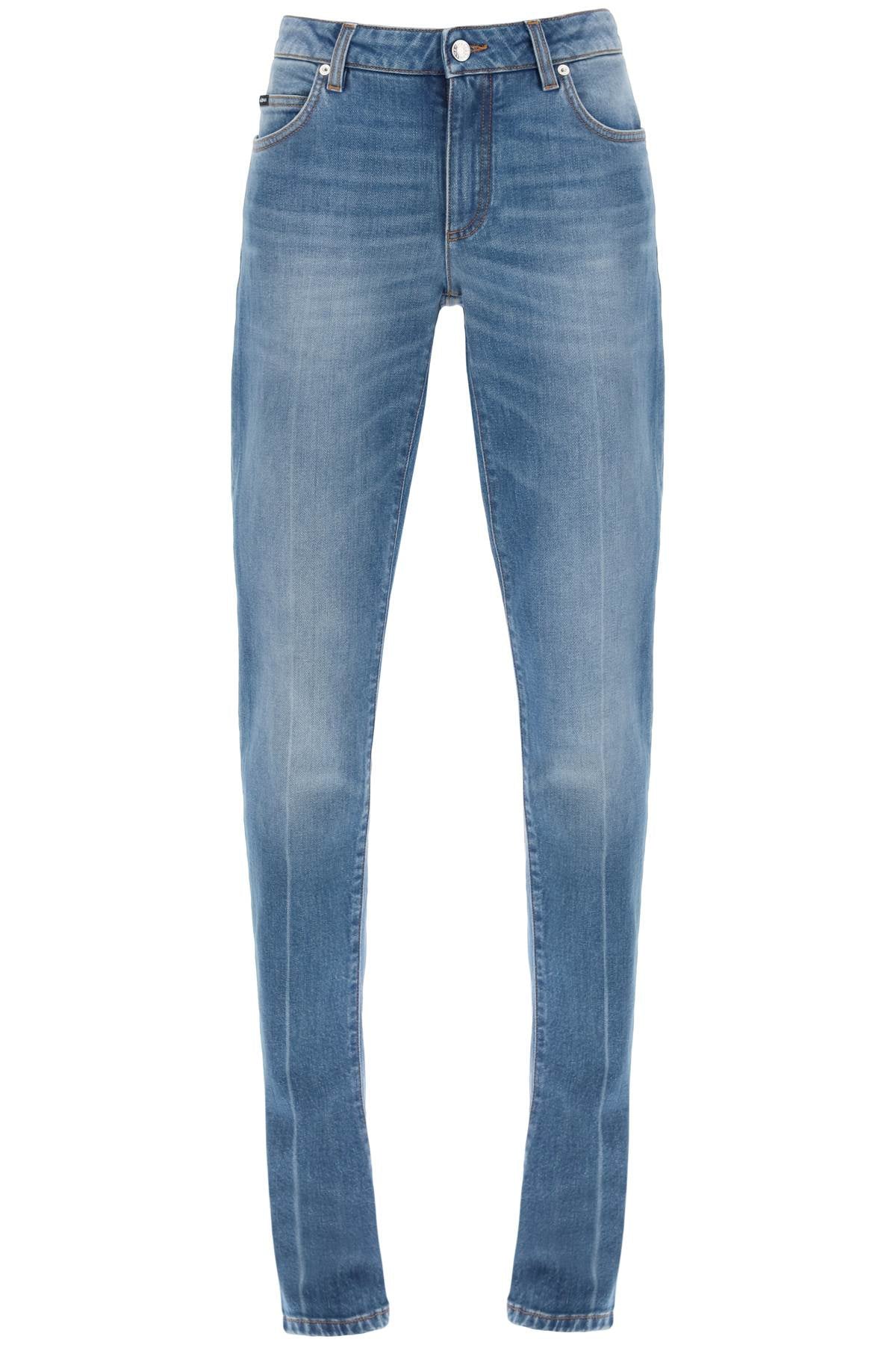 Dolce & Gabbana-Jeans A Trombetta Con Vita Bassa-Donna