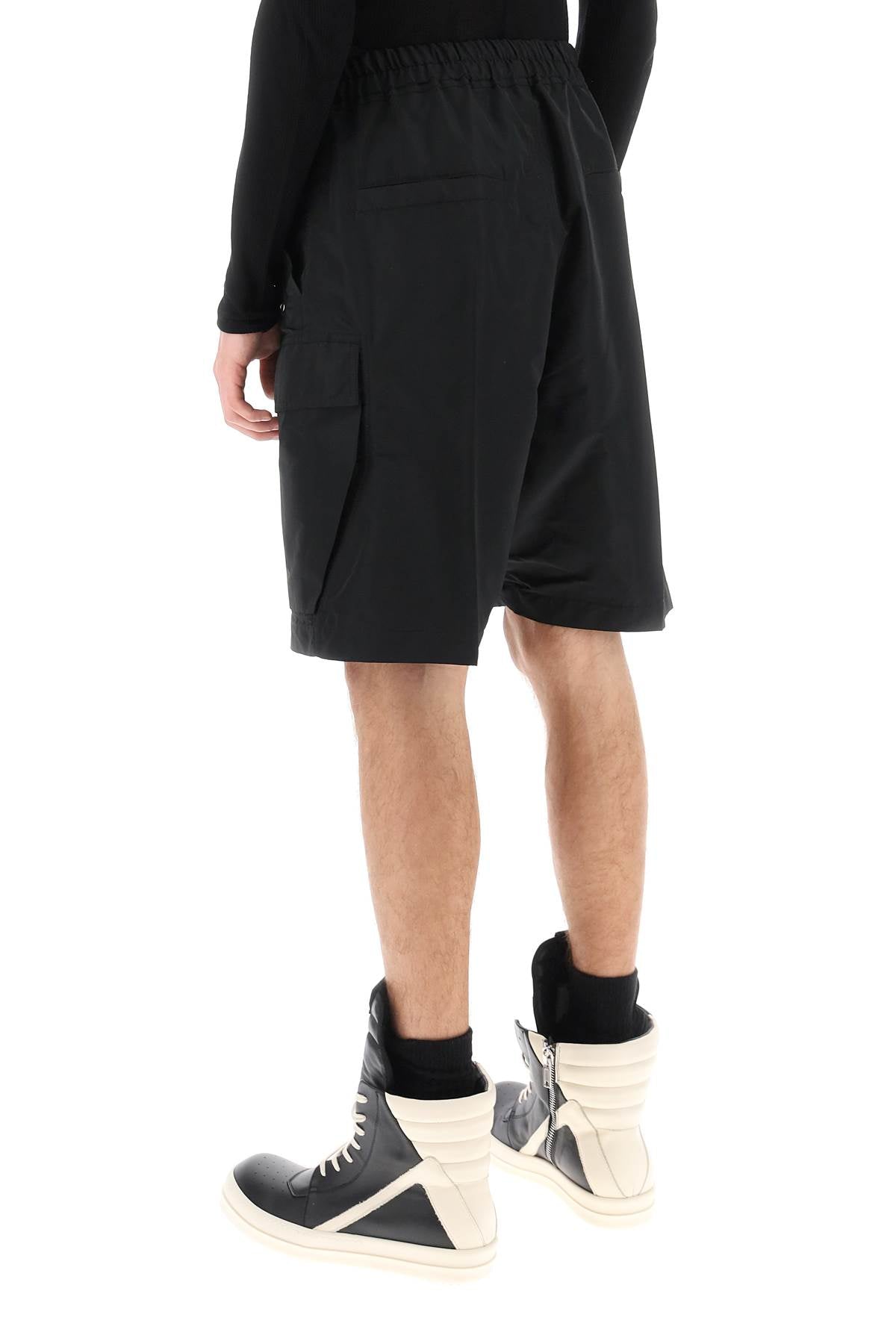 Rick Owens-Bermuda Cargo In Faille-Uomo