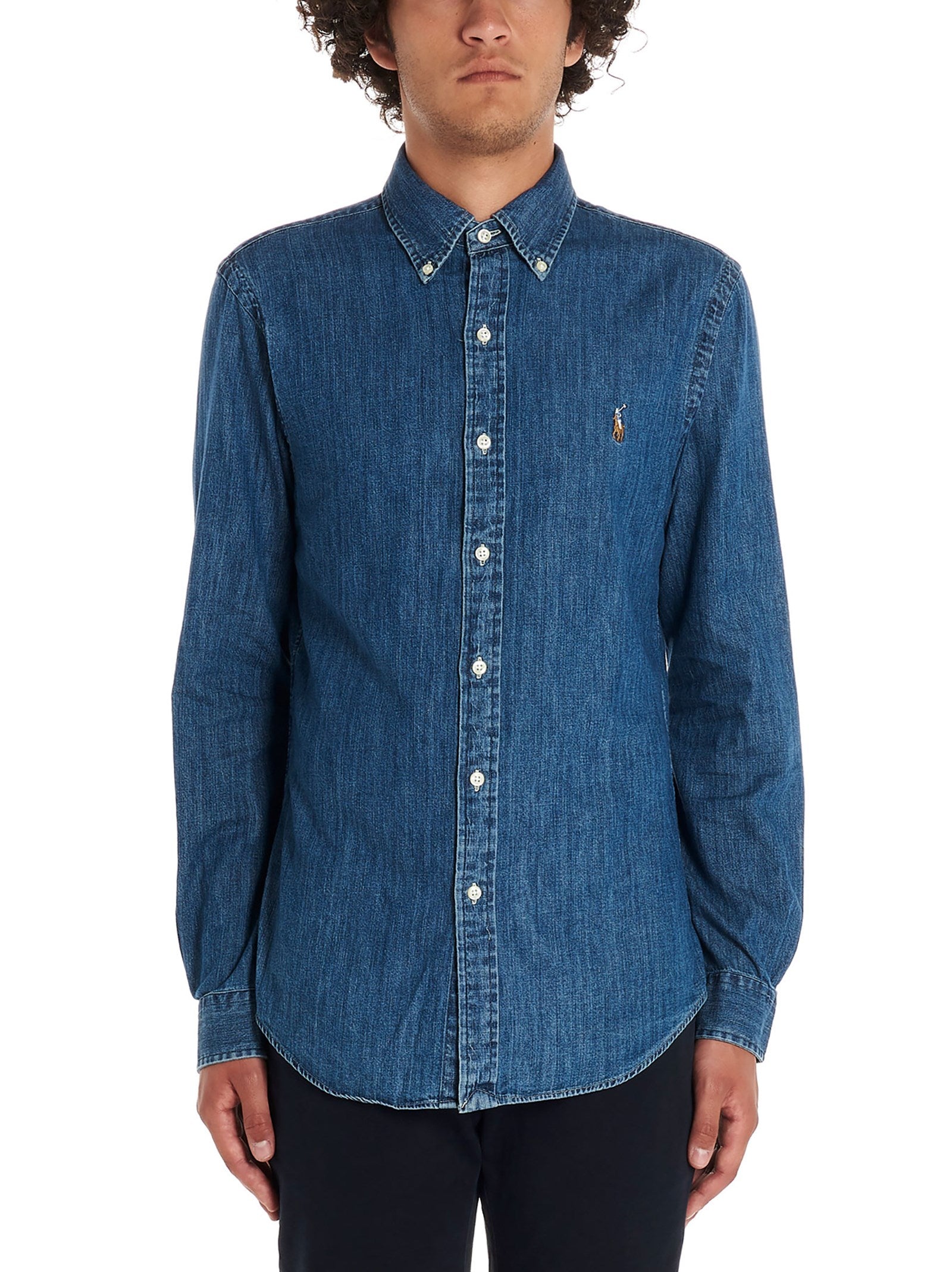 Polo Ralph Lauren-Denim Shirt Camicie Blu-Uomo