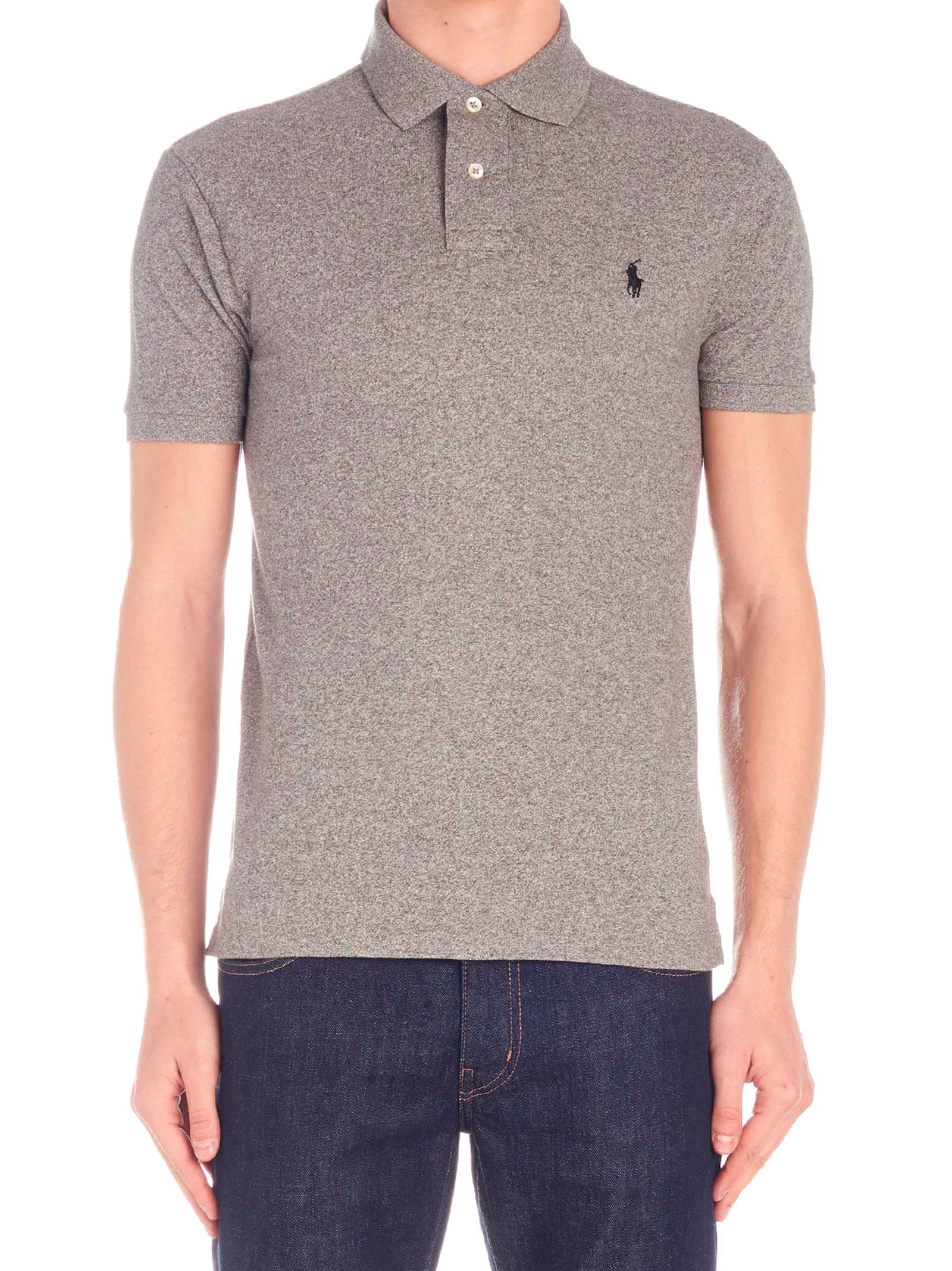 Polo Ralph Lauren-Logo Polo Grigio-Uomo