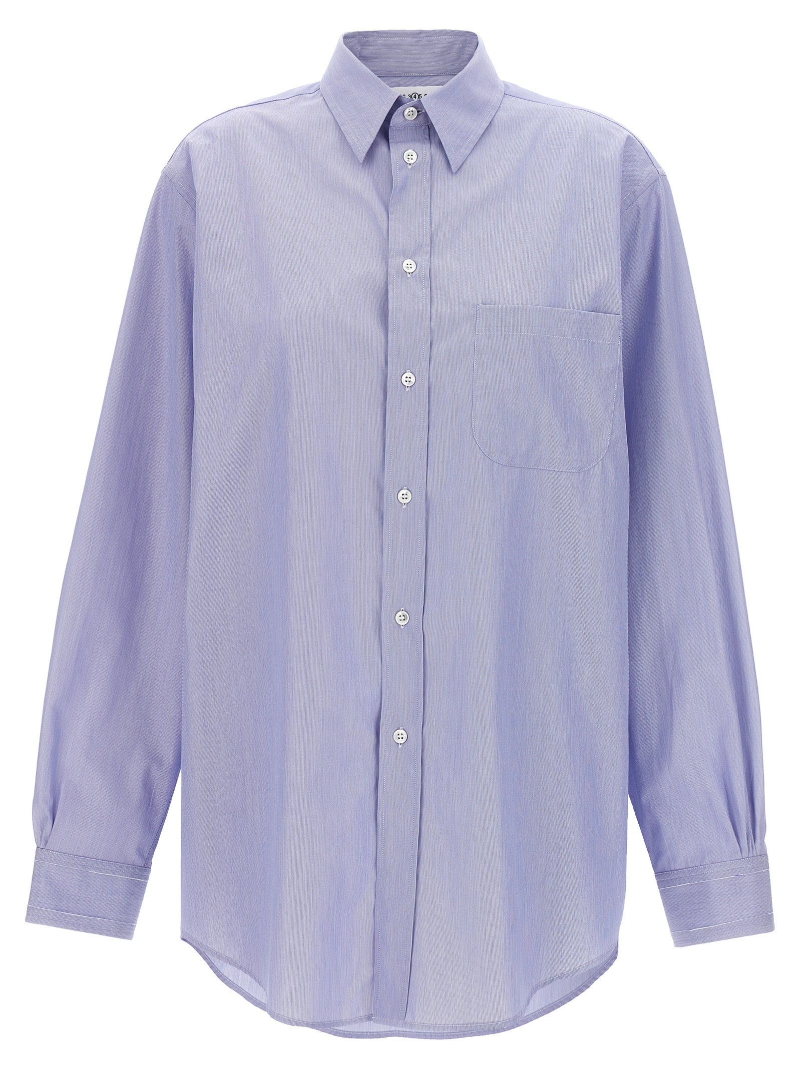 Maison Margiela-Piqué Shirt Camicie Celeste-Donna