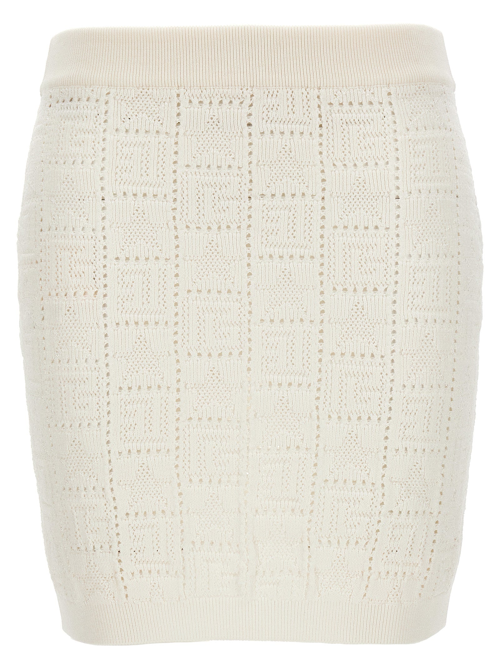 Balmain-Monogramma Gonne Bianco-Donna