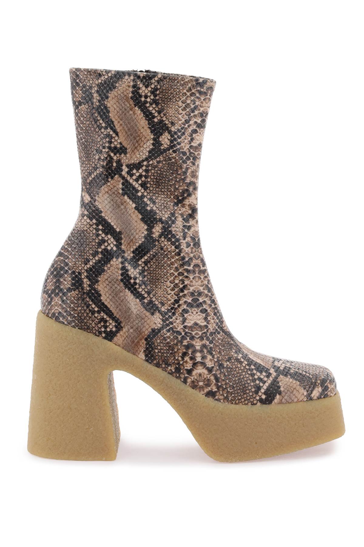 Stella Mc Cartney-Stivaletti Con Zeppa Skyla In Alter Python-Donna