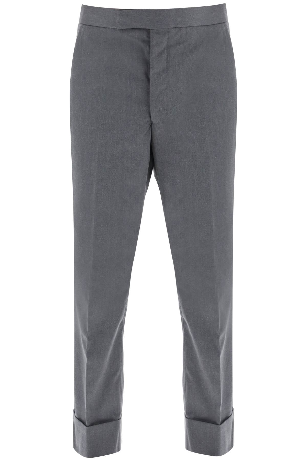 Thom Browne-Pantaloni Cropped Sartoriali-Uomo