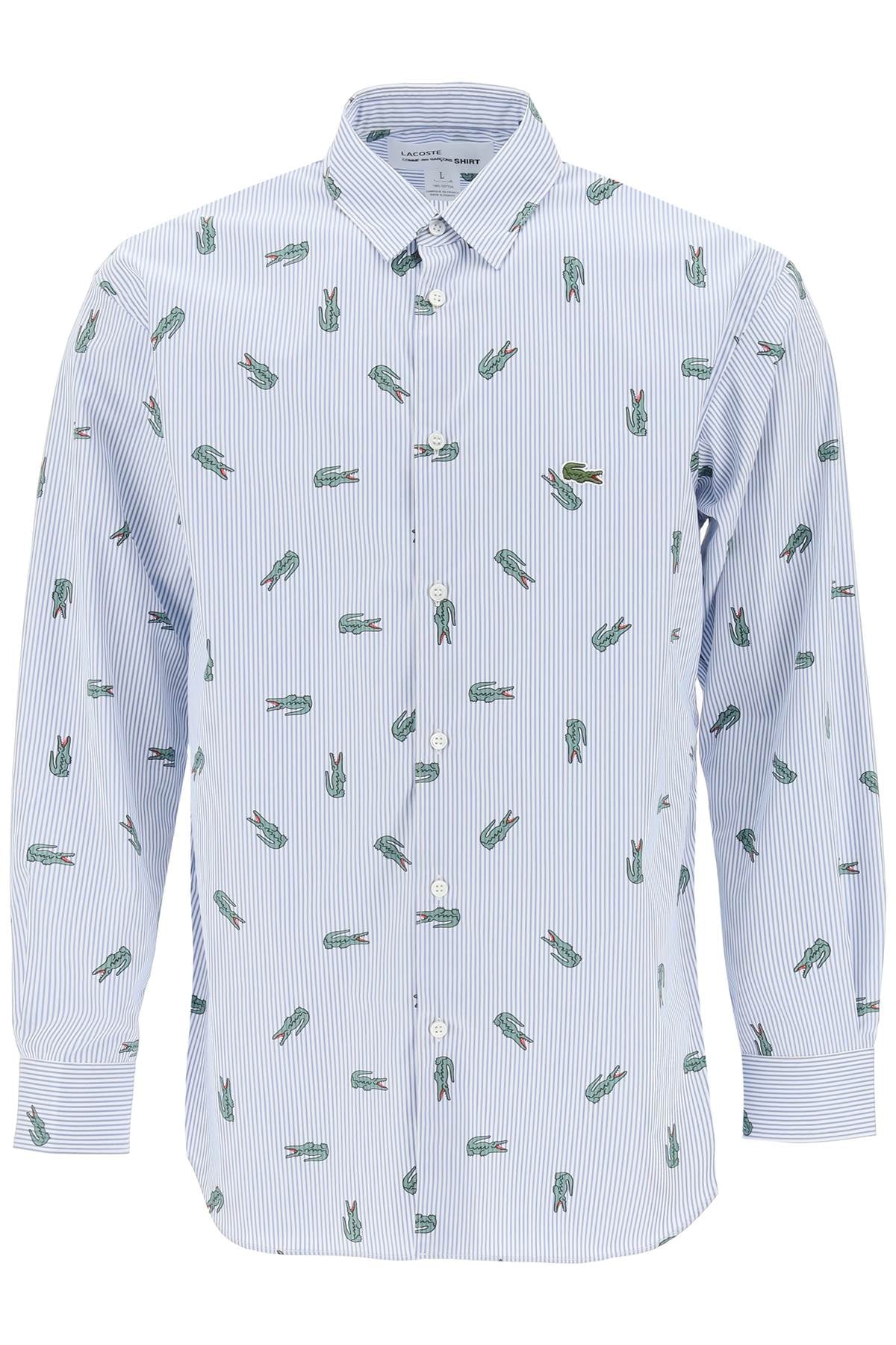 Comme Des Garçons Shirt-Camicia Oxford Con Motivo Coccodrillo X Lacoste-Uomo