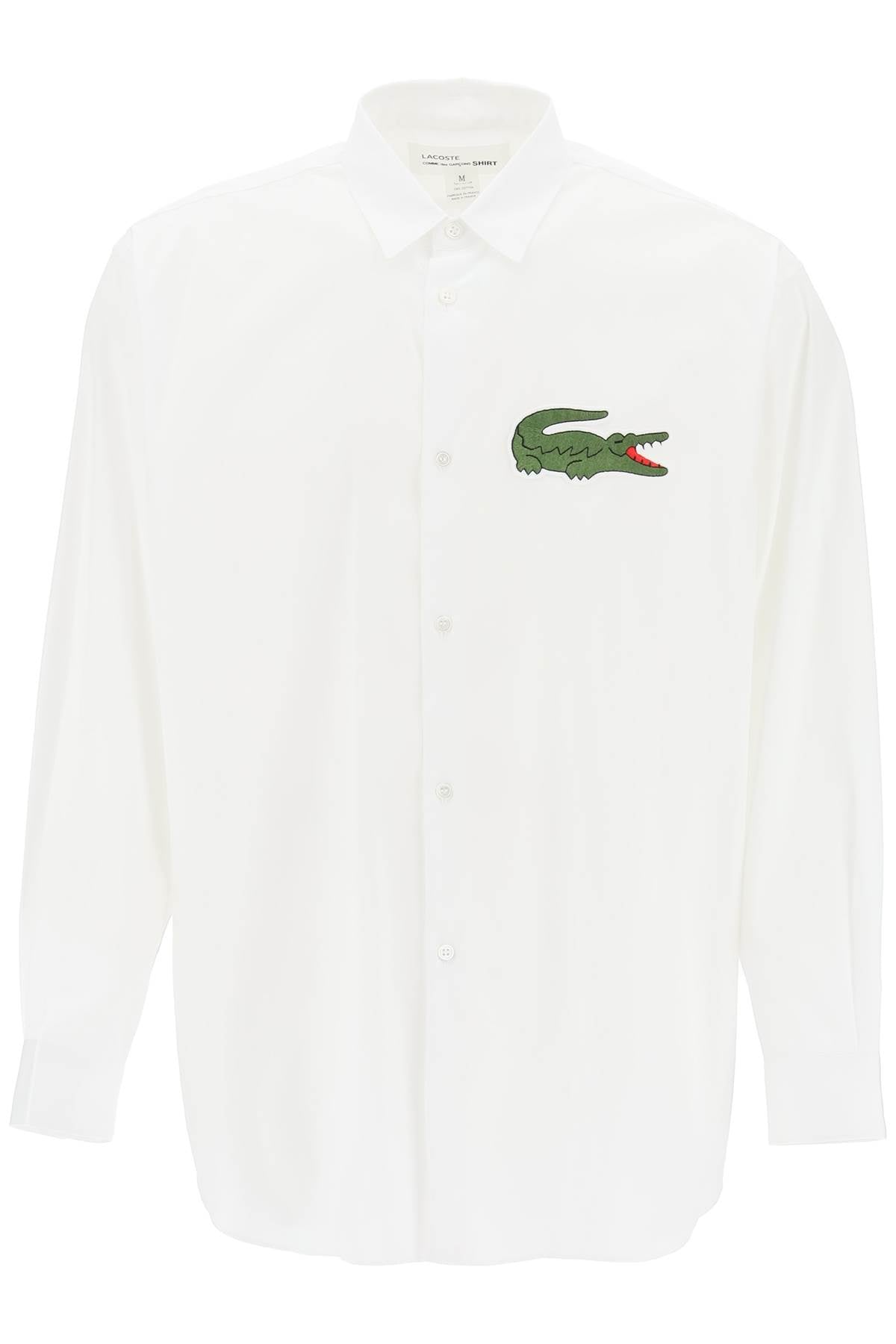 Comme Des Garçons Shirt-Camicia Oversize Con Maxi Patch X Lacoste-Uomo