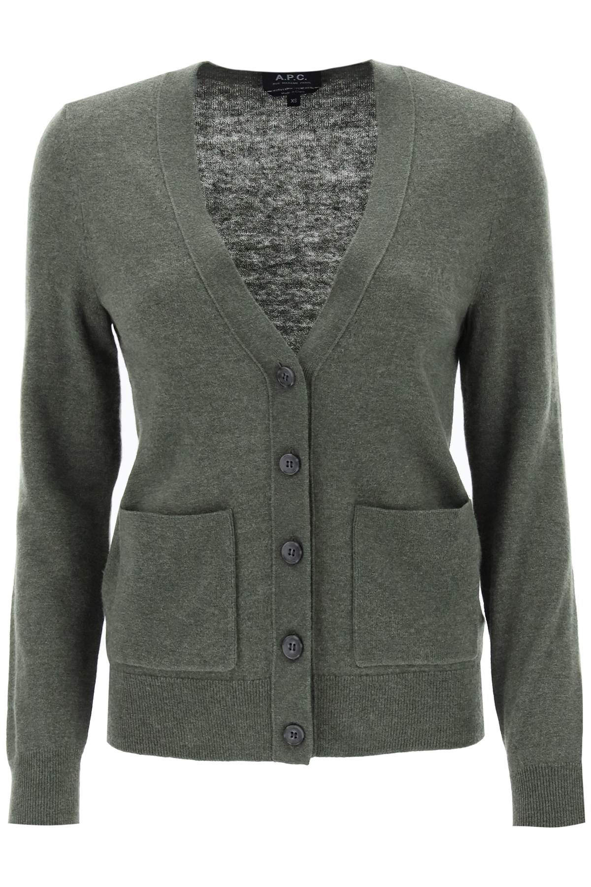 A. P.C.-Cardigan 'Louisa' In Lana Vergine-Donna