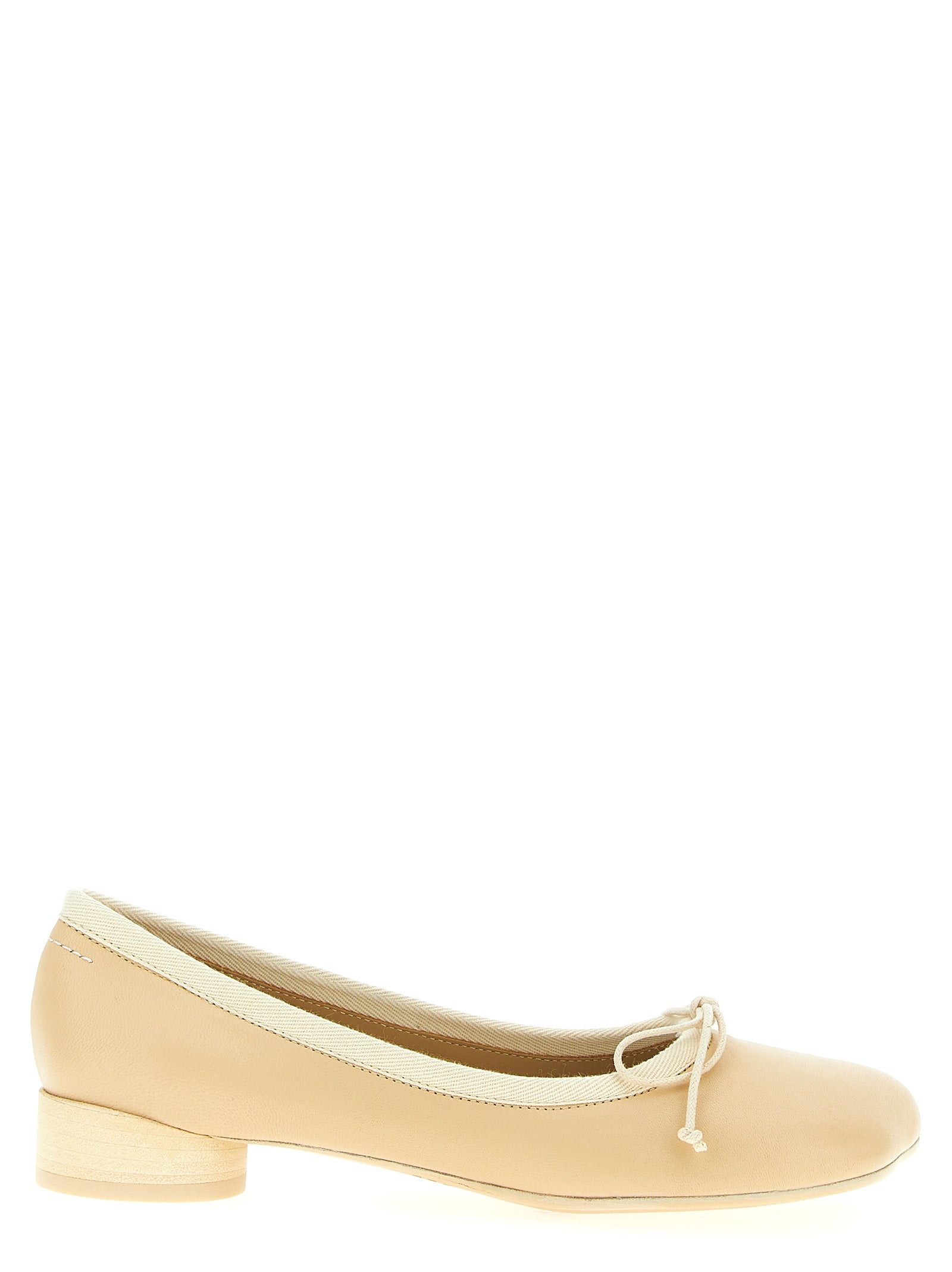 Mm6 Maison Margiela-Anatomic Flat Shoes Beige-Donna