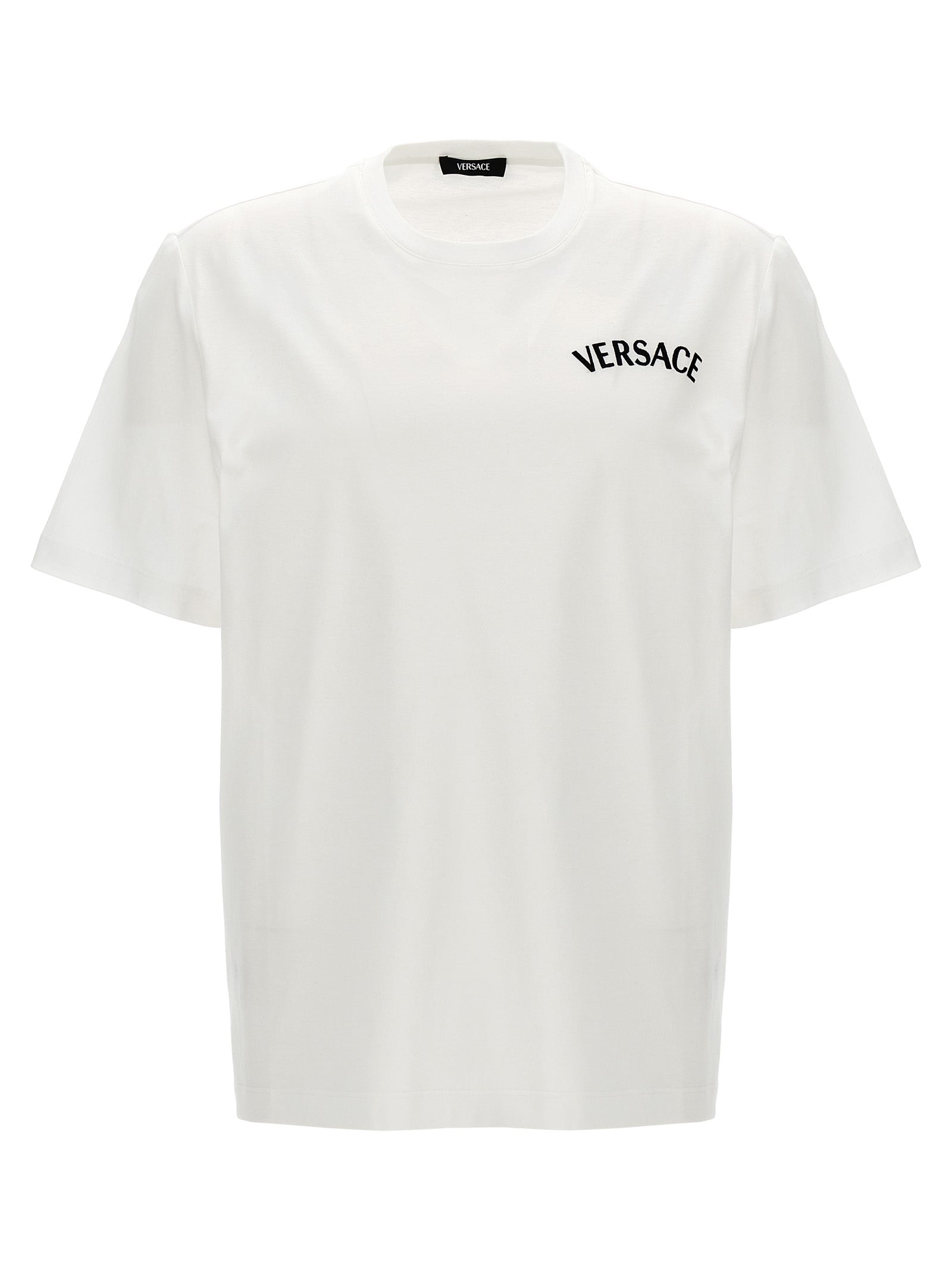 Versace-Logo T Shirt Bianco-Uomo