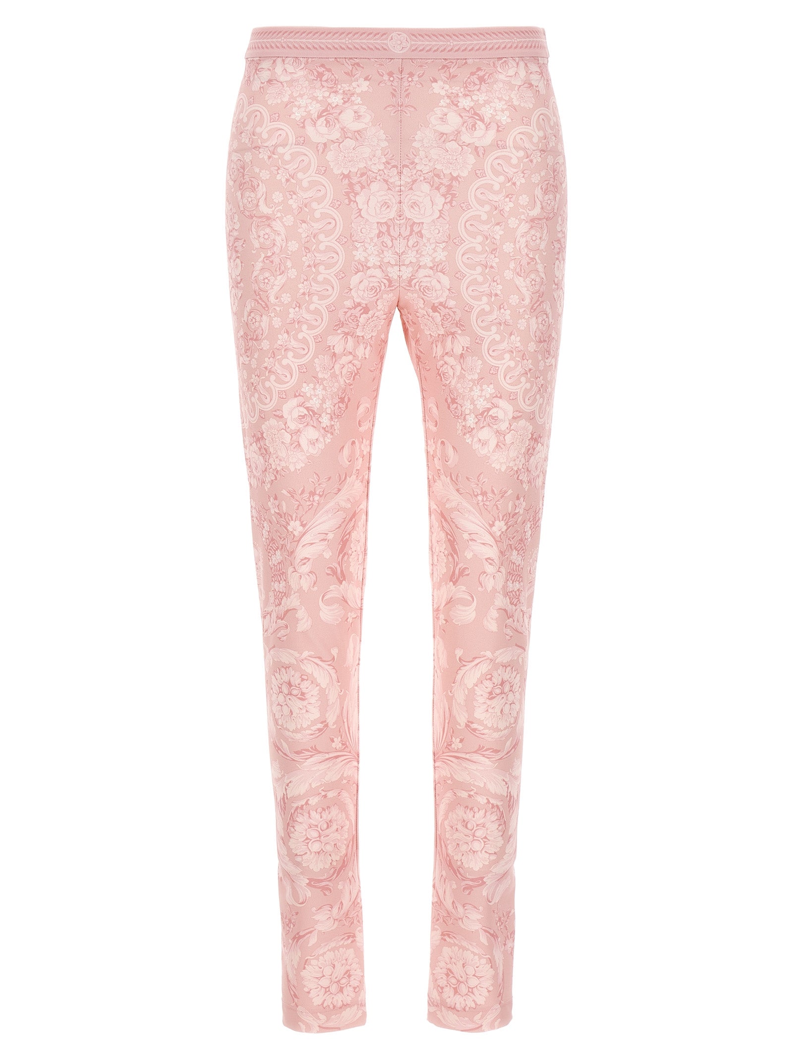 Versace-Barocco Leggings Rosa-Donna