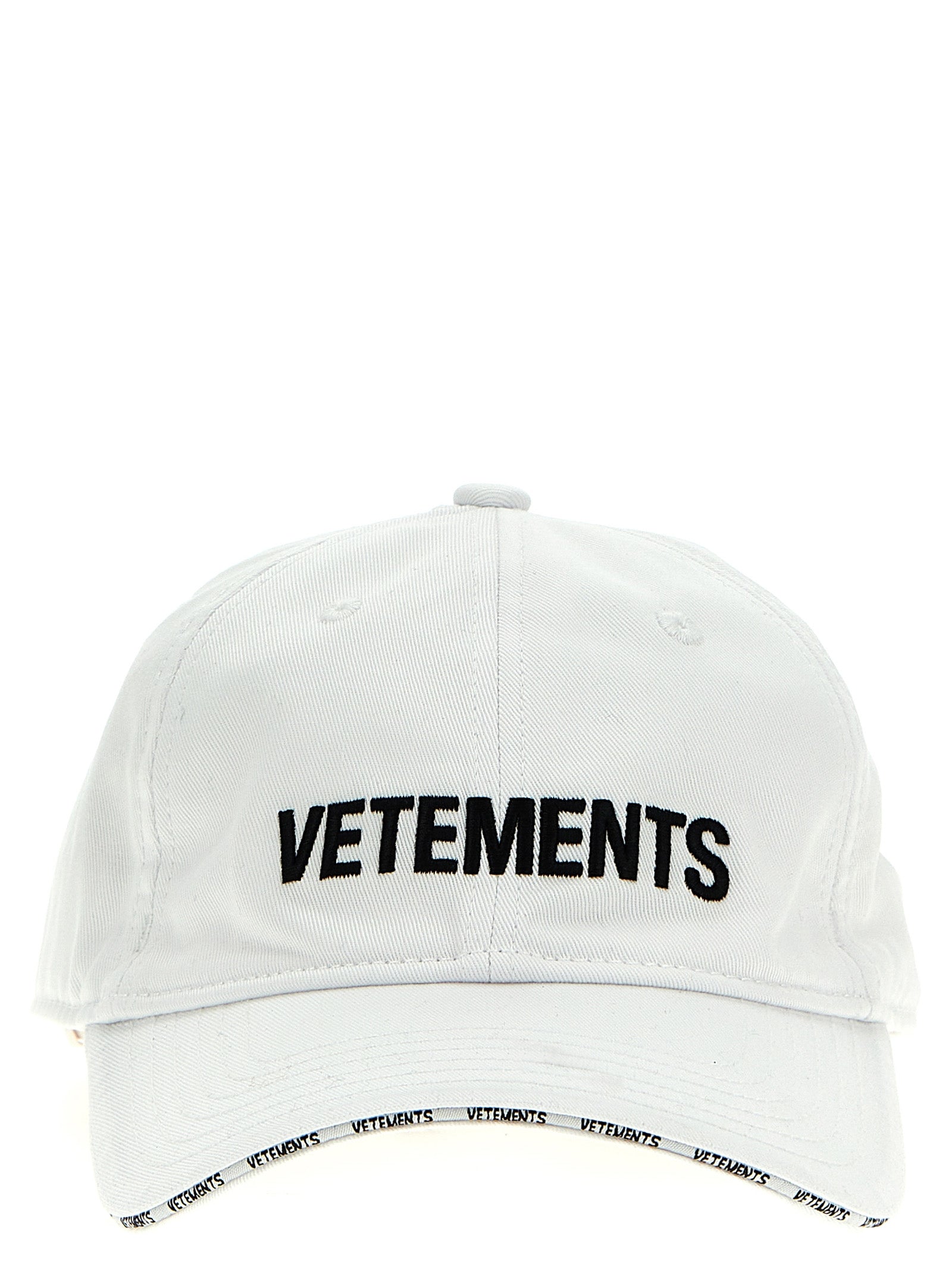 Vetements-Logo Cap Cappelli Bianco-Donna