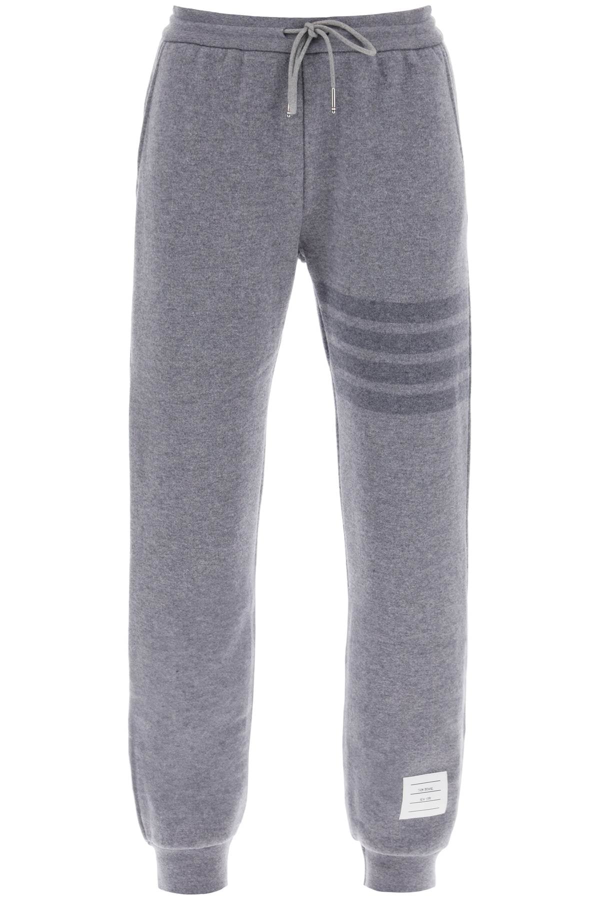 Thom Browne-Pantaloni Sportivi In Maglia Con Motivo 4 Bar-Donna