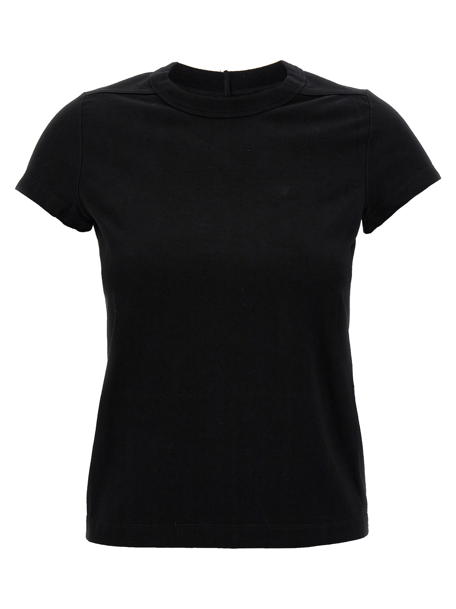 Rick Owens-Cropped Level Tee T Shirt Nero-Donna