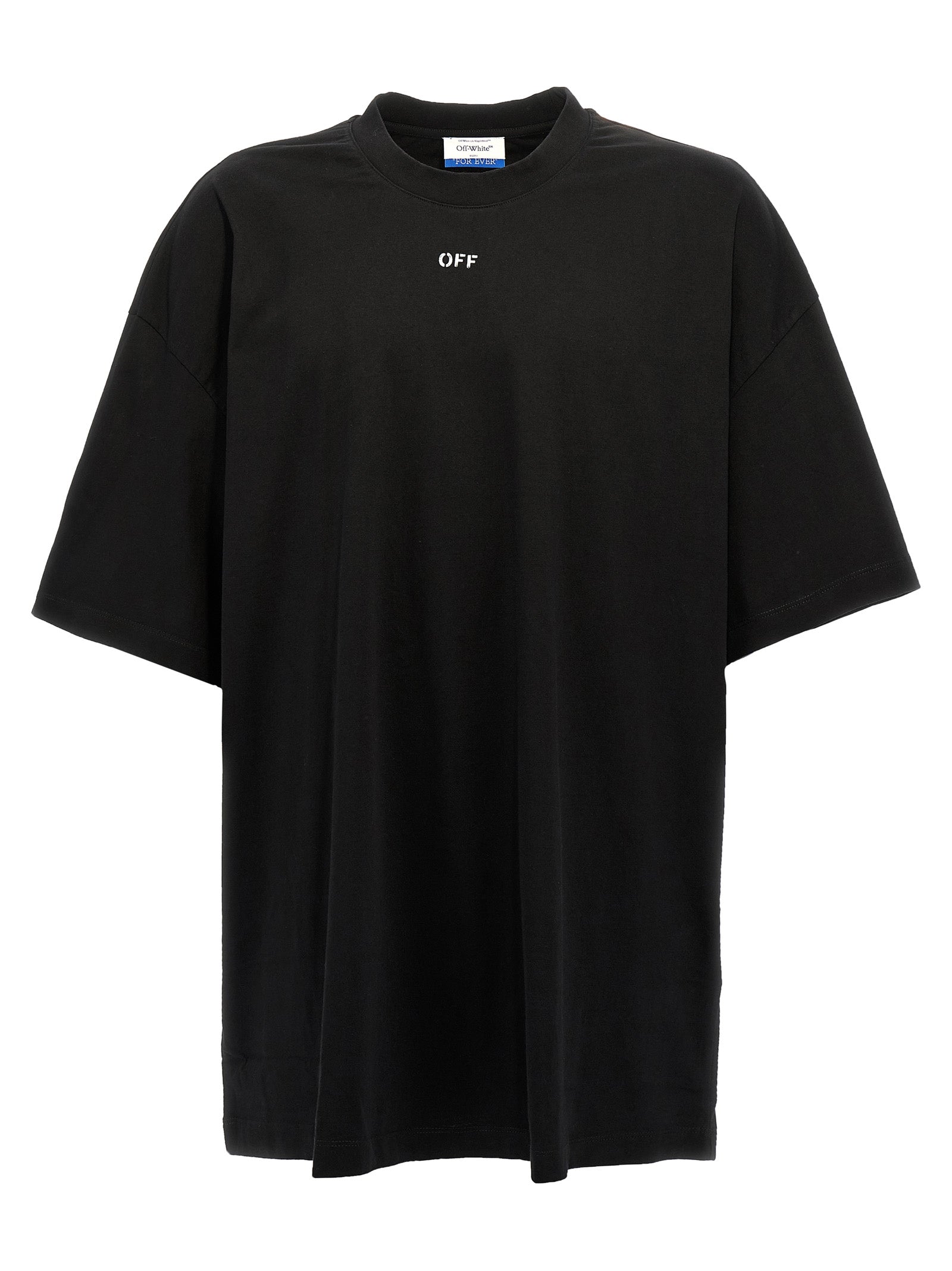 Off-White-Off Stamp T Shirt Nero-Uomo