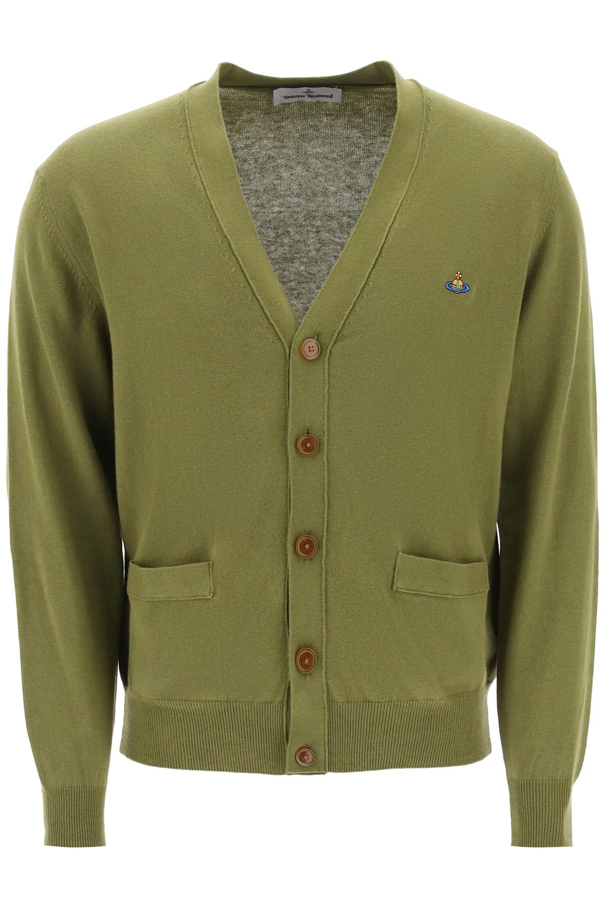 Vivienne Westwood-Cardigan Con Ricamo Orb-Uomo