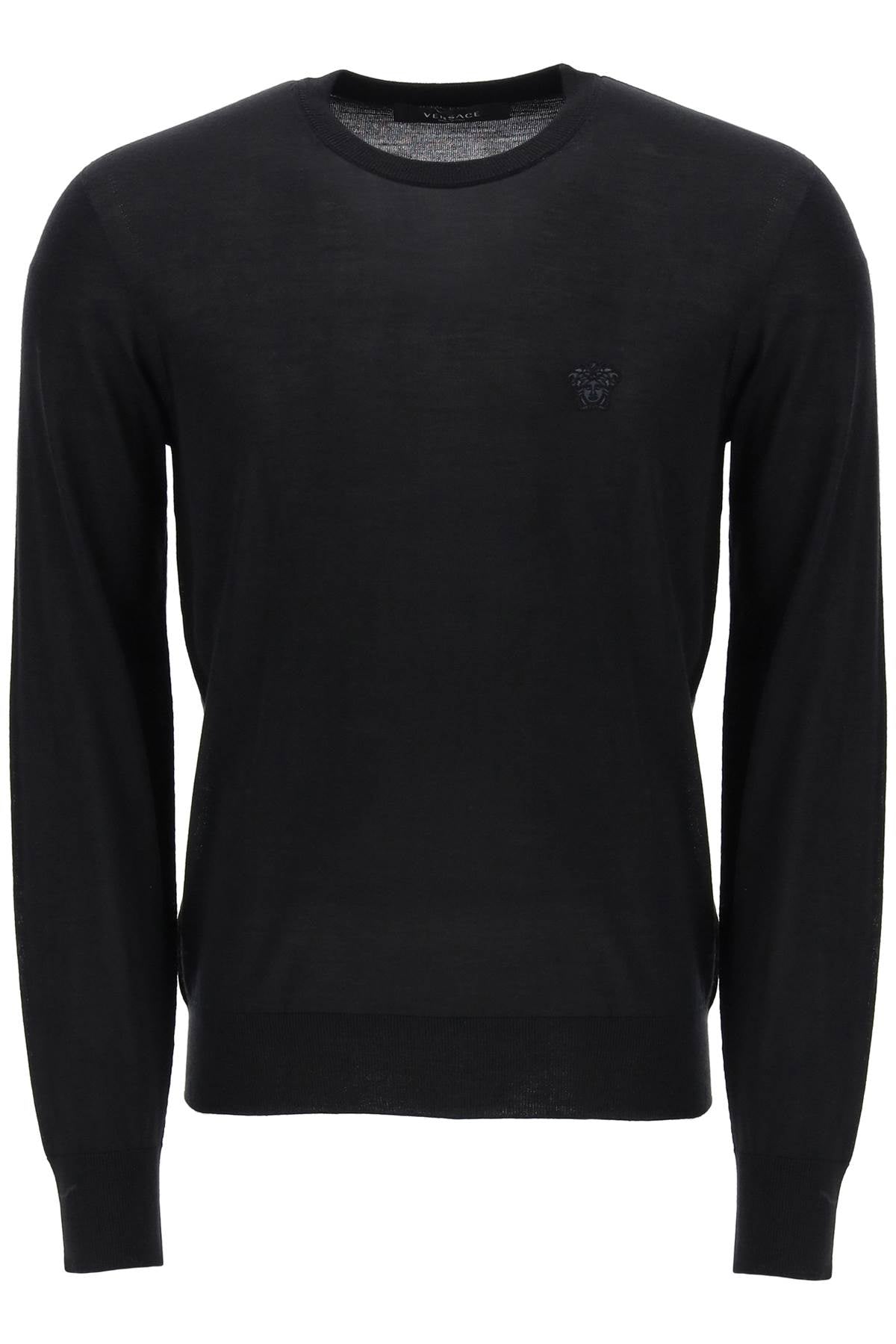 Versace-Pullover Con Ricamo Medusa-Uomo