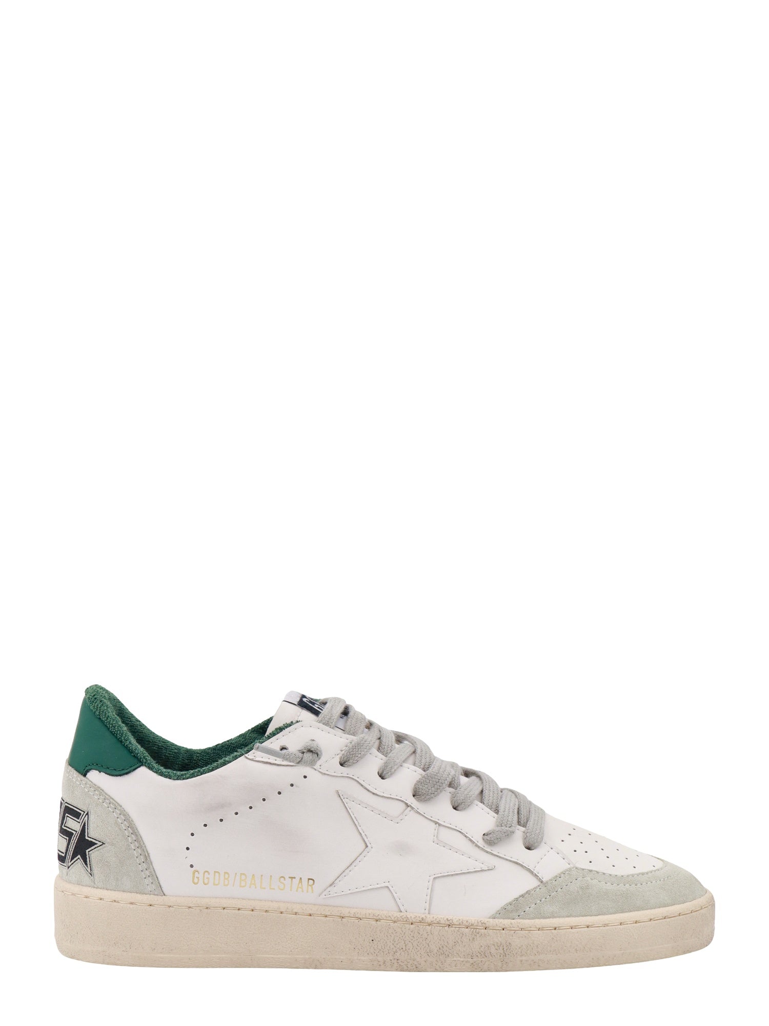 Golden Goose-Sneakers in pelle e suede con patch in constrasto-Uomo