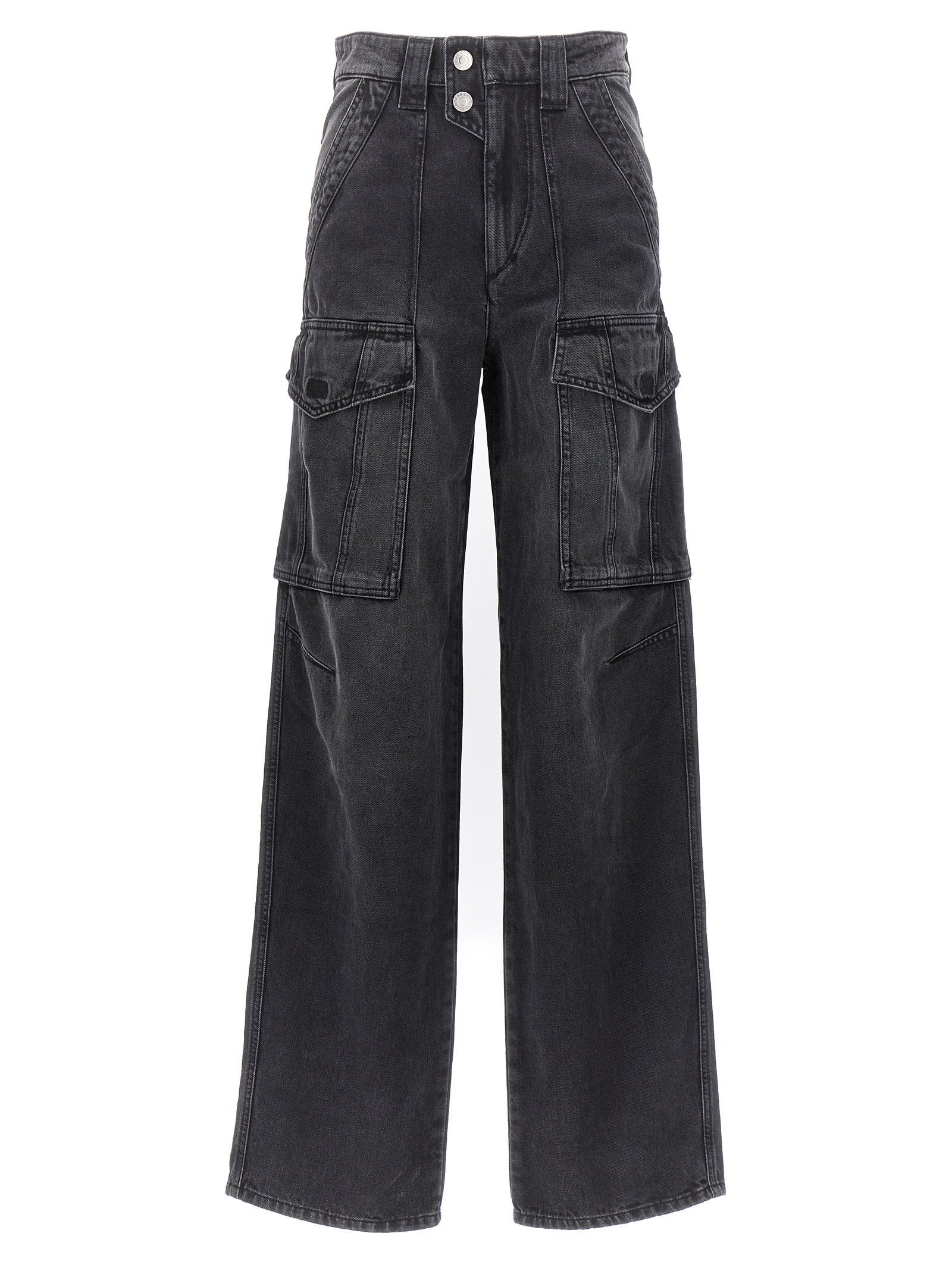 Marant Etoile-Heilani Jeans Nero-Donna