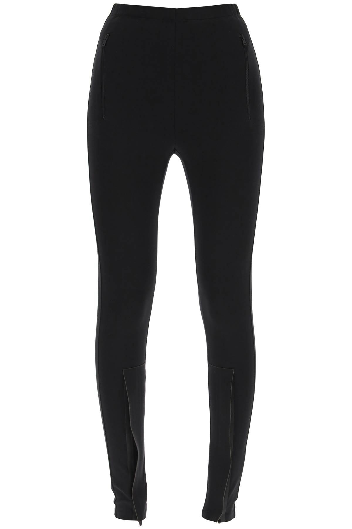 Wardrobe. Nyc-Leggins Con Zip Frontali-Donna