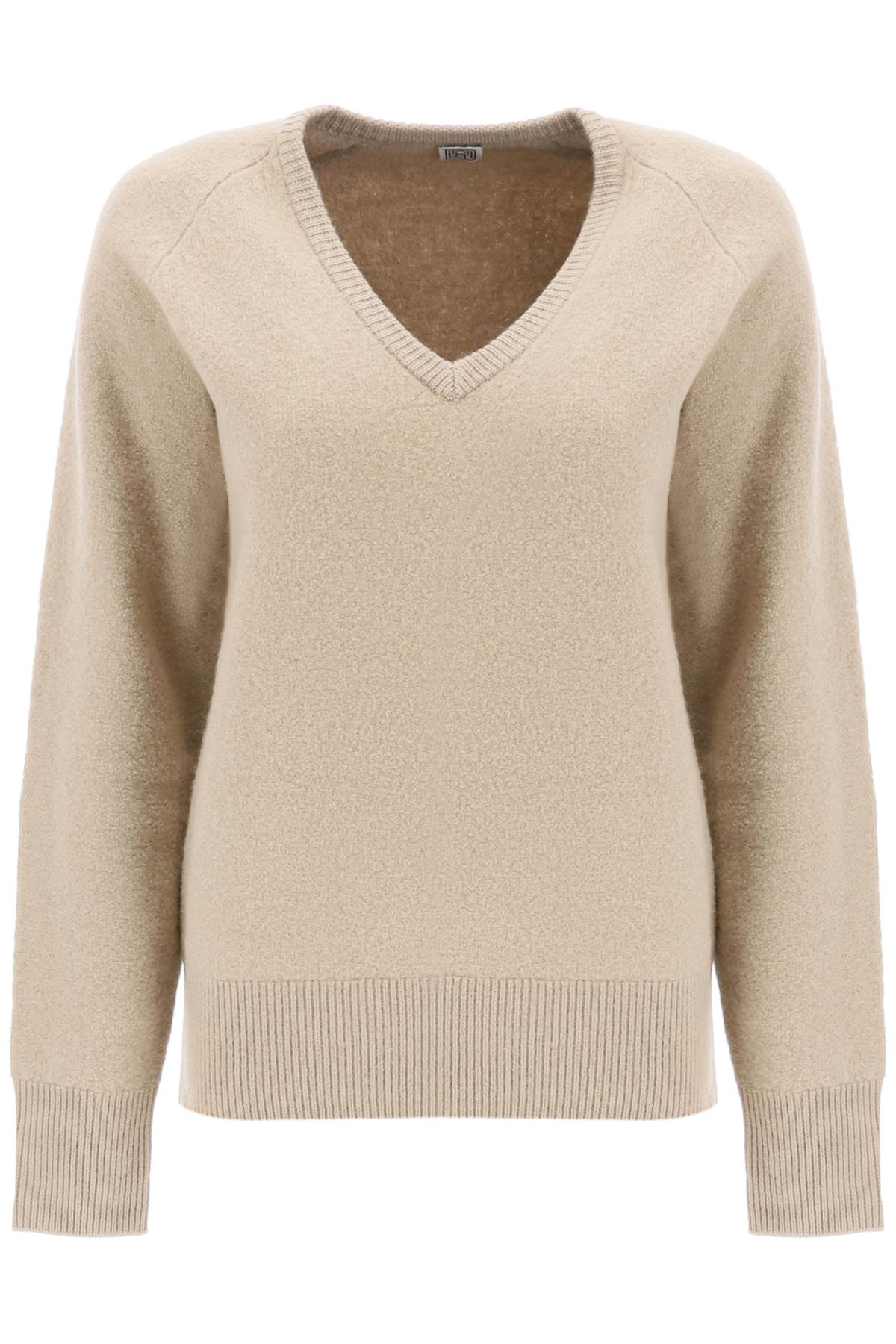 Toteme-Pullover In Lana Effetto Infeltrito-Donna