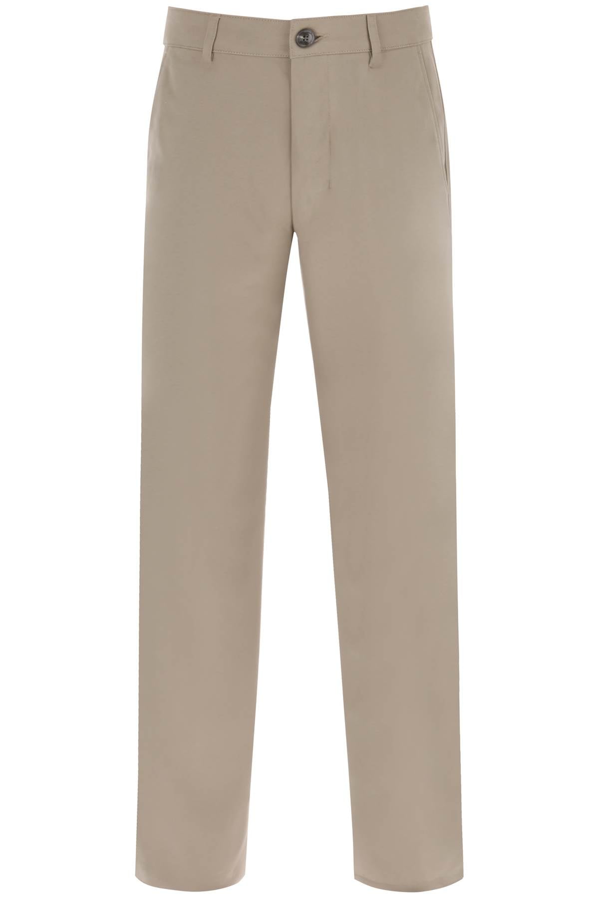 Ami Paris-Pantaloni Chino In Cotone-Uomo