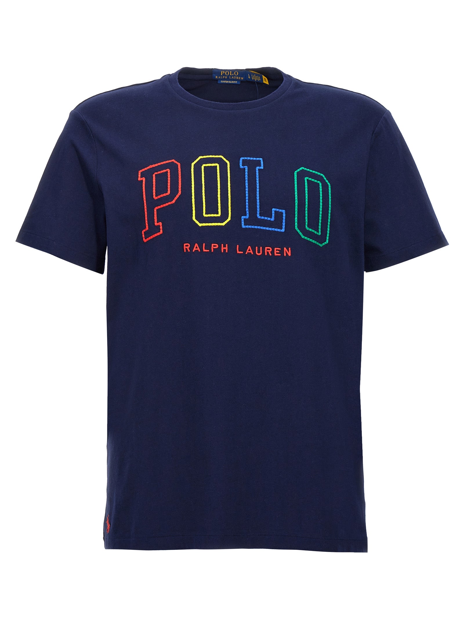 Polo Ralph Lauren-Logo T Shirt Blu-Uomo