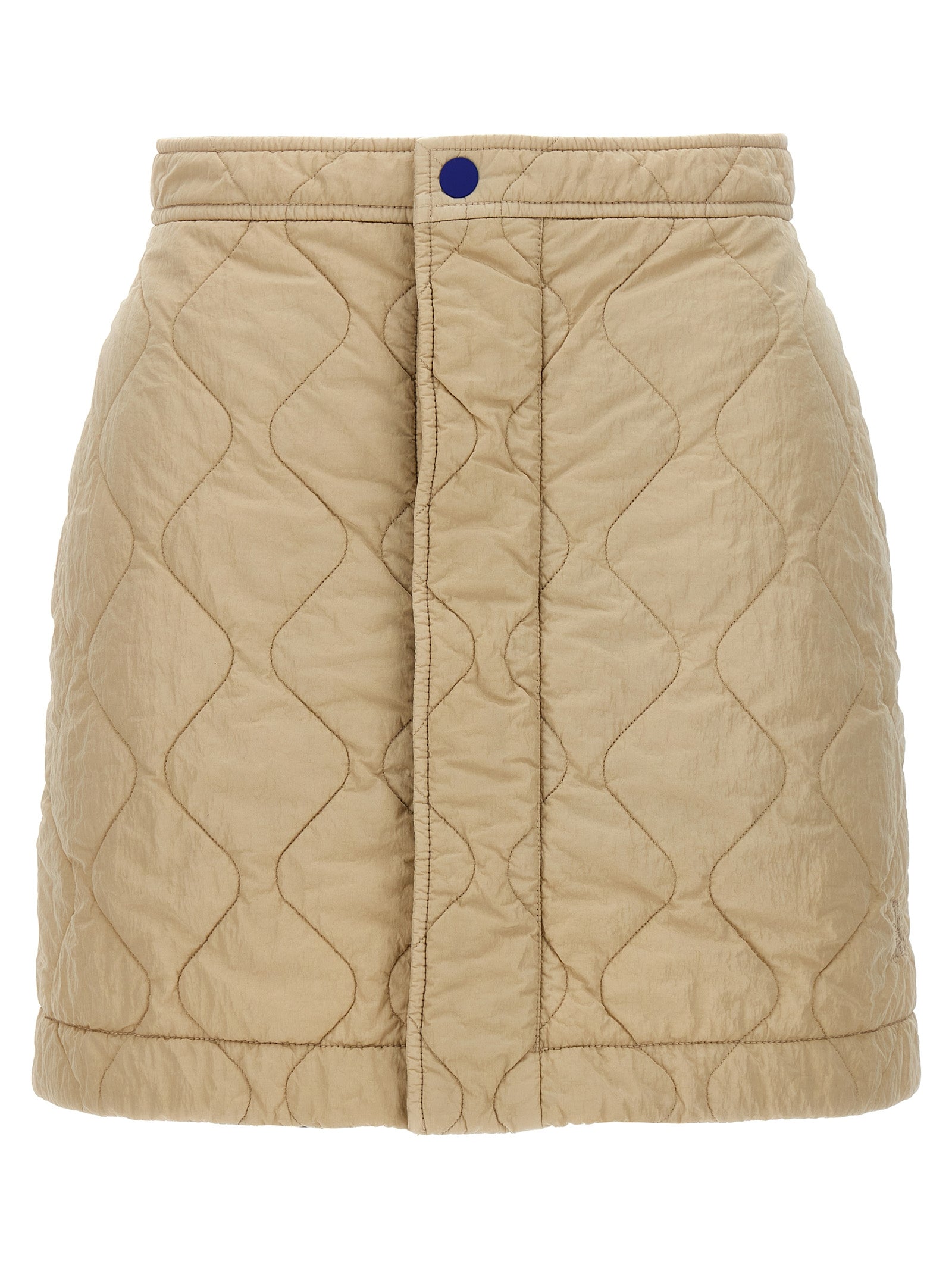 Burberry-Quilted Nylon Skirt Gonne Beige-Donna