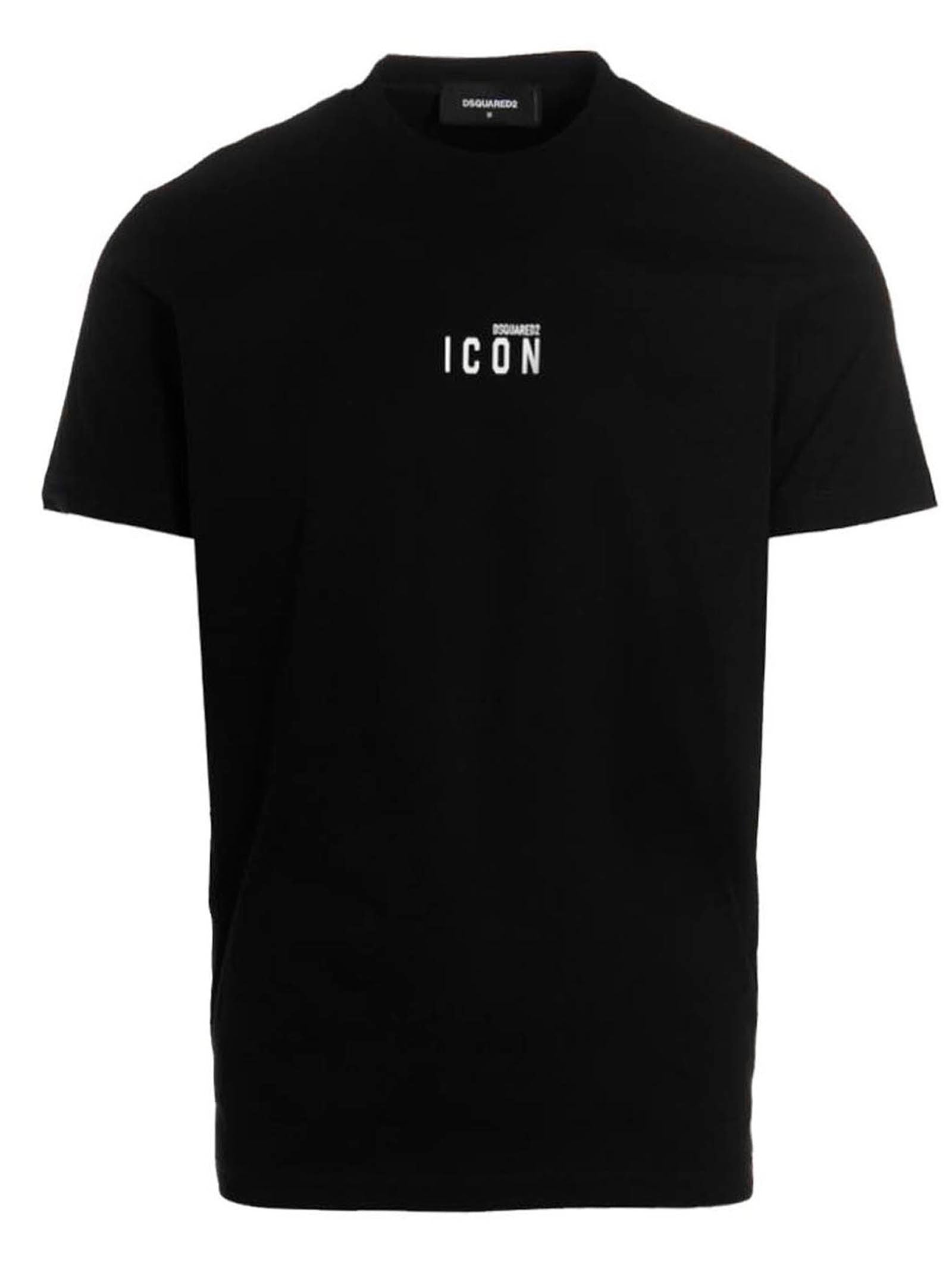 Dsquared2-Icon T Shirt Nero-Uomo