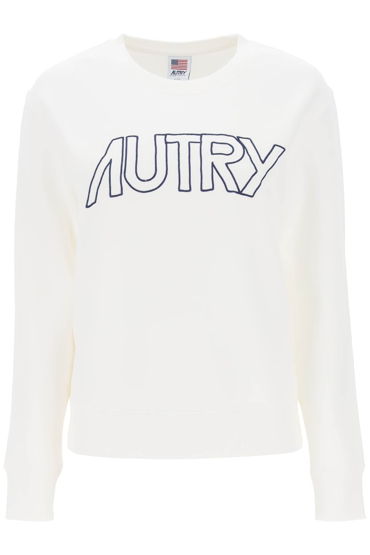 Autry-Felpa Con Logo Ricamato-Donna