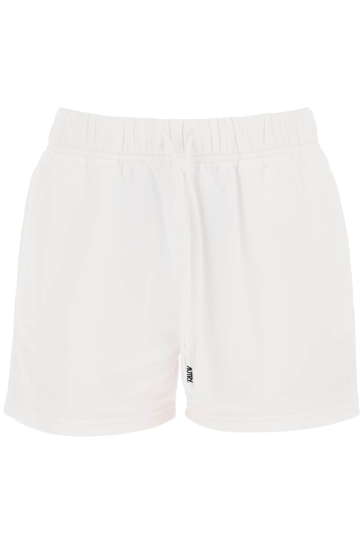 Autry-Shorts Sportivi Con Logo Ricamato-Donna