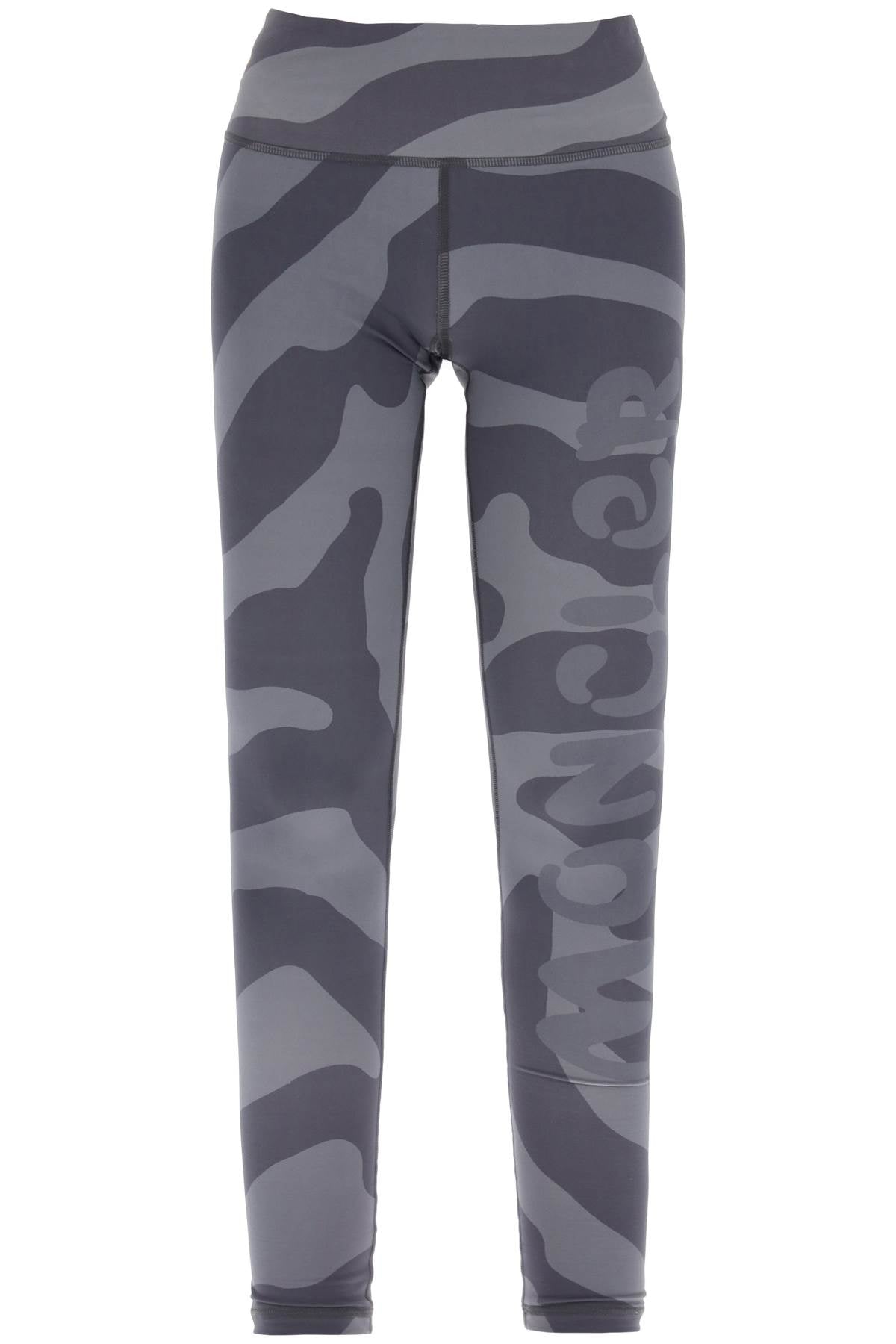 Moncler X Salehe Bembury-Leggings In Jersey Stampa Fingerprint-Donna