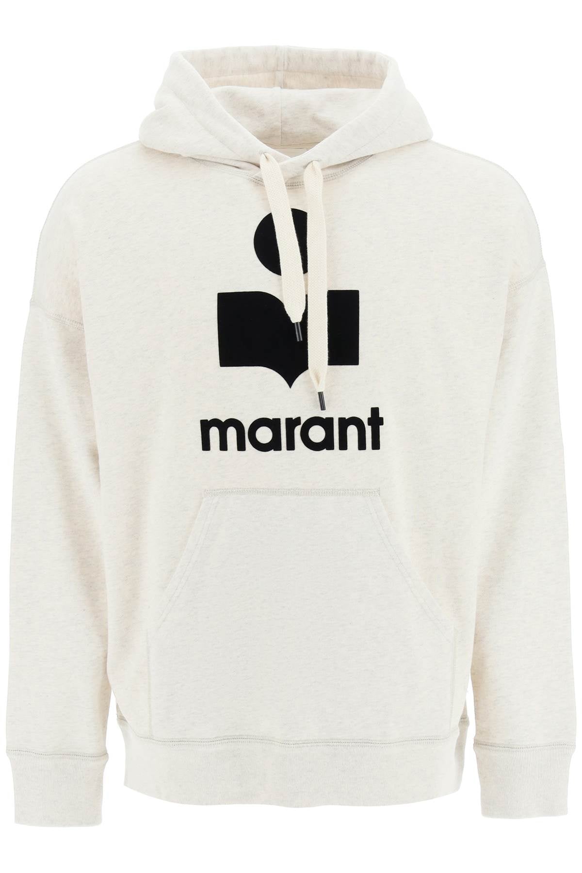 Marant-Felpa 'Miley' Con Cappuccio E Logo Floccato-Uomo