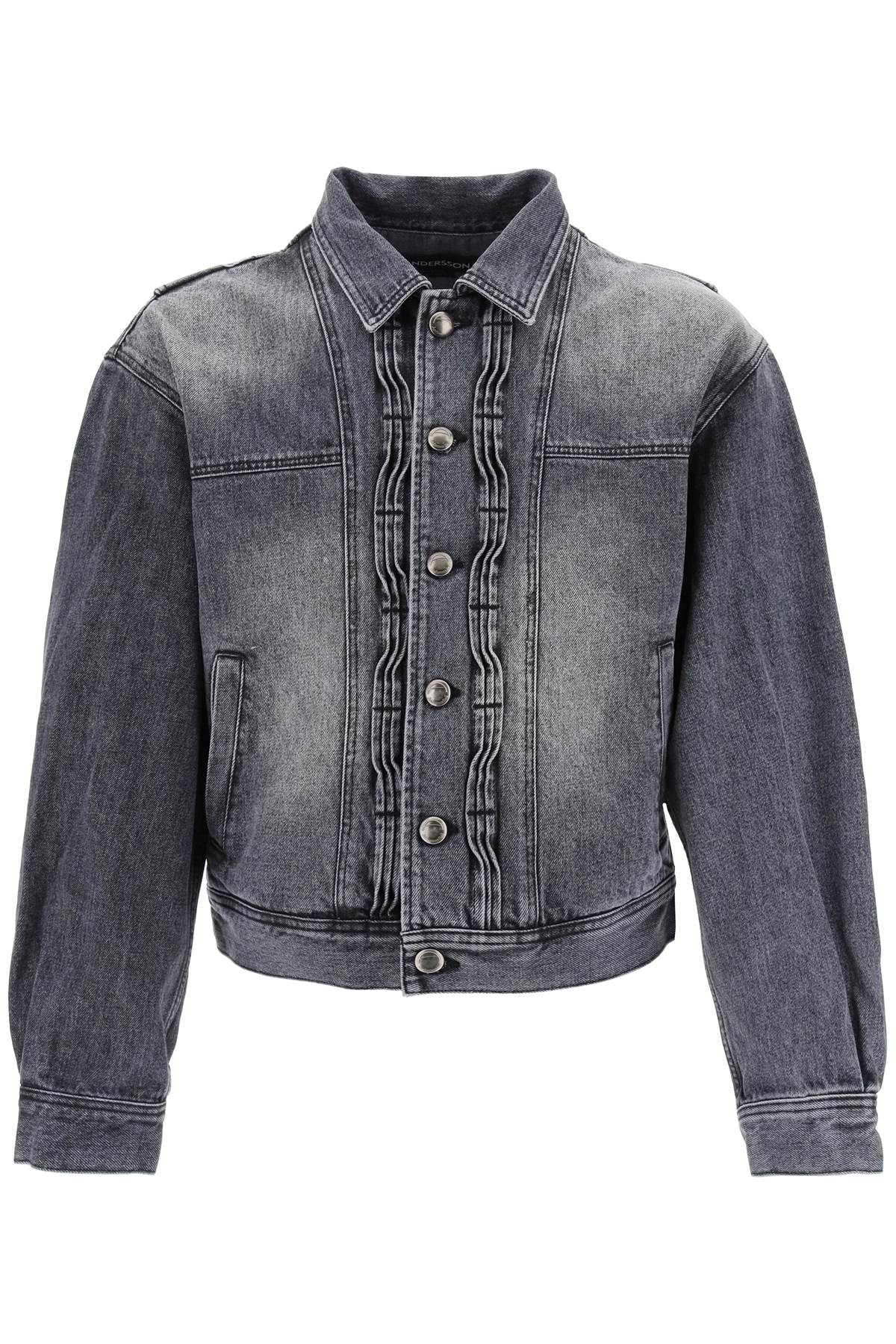 Andersson Bell-Giacca In Denim Con Dettagli Ondulati-Uomo