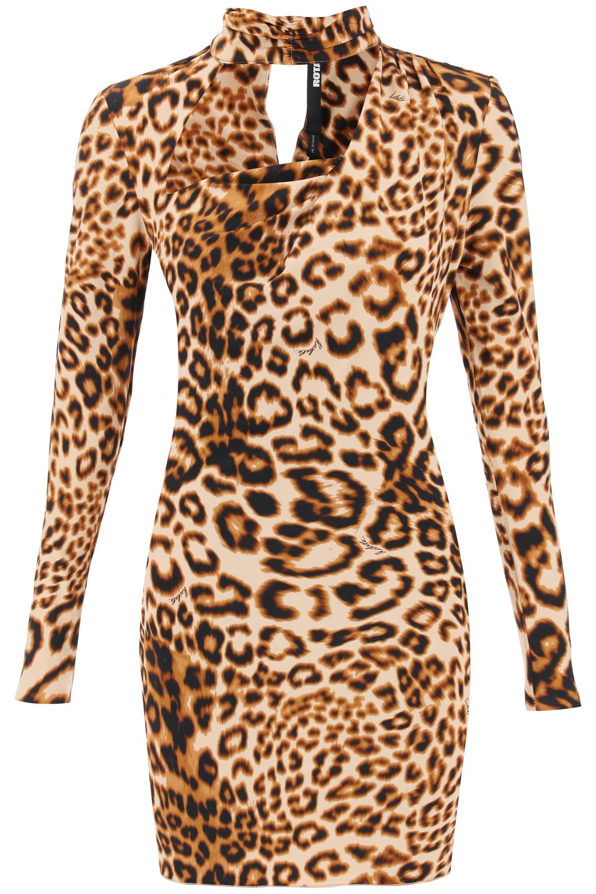 Rotate-Miniabito In Jersey Animalier-Donna