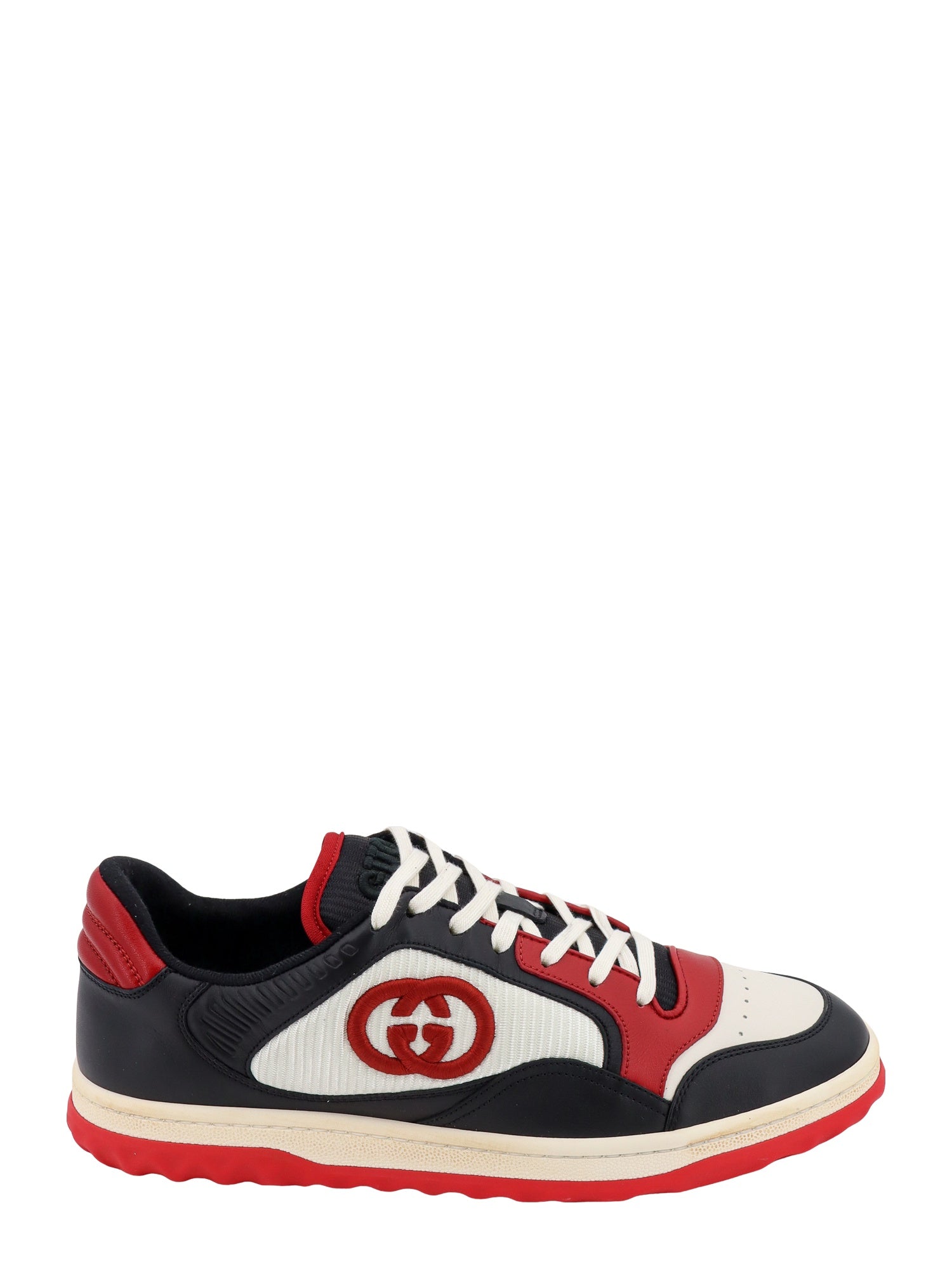 Gucci-Sneakers in pelle e nylon con logo GG-Uomo