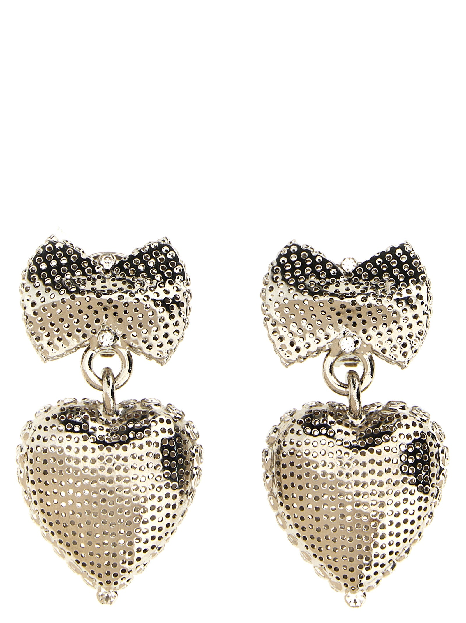 Alessandra Rich-Metal Heart Gioielli Silver-Donna