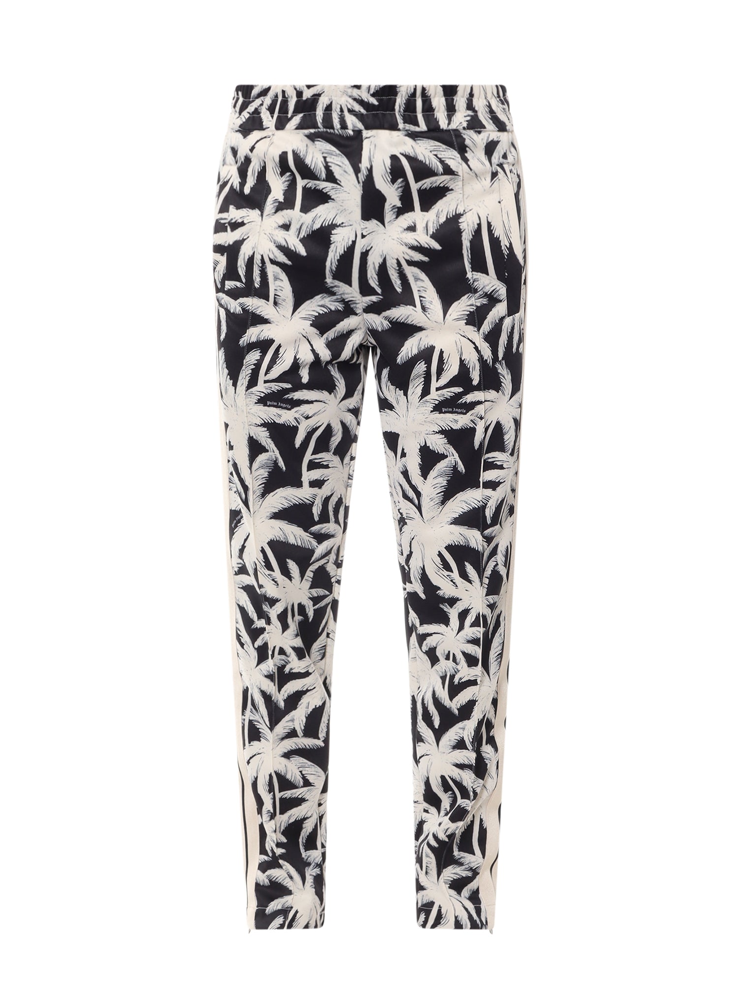 Palm Angels-Pantalone in nylon con stampa Palms Allover-Uomo