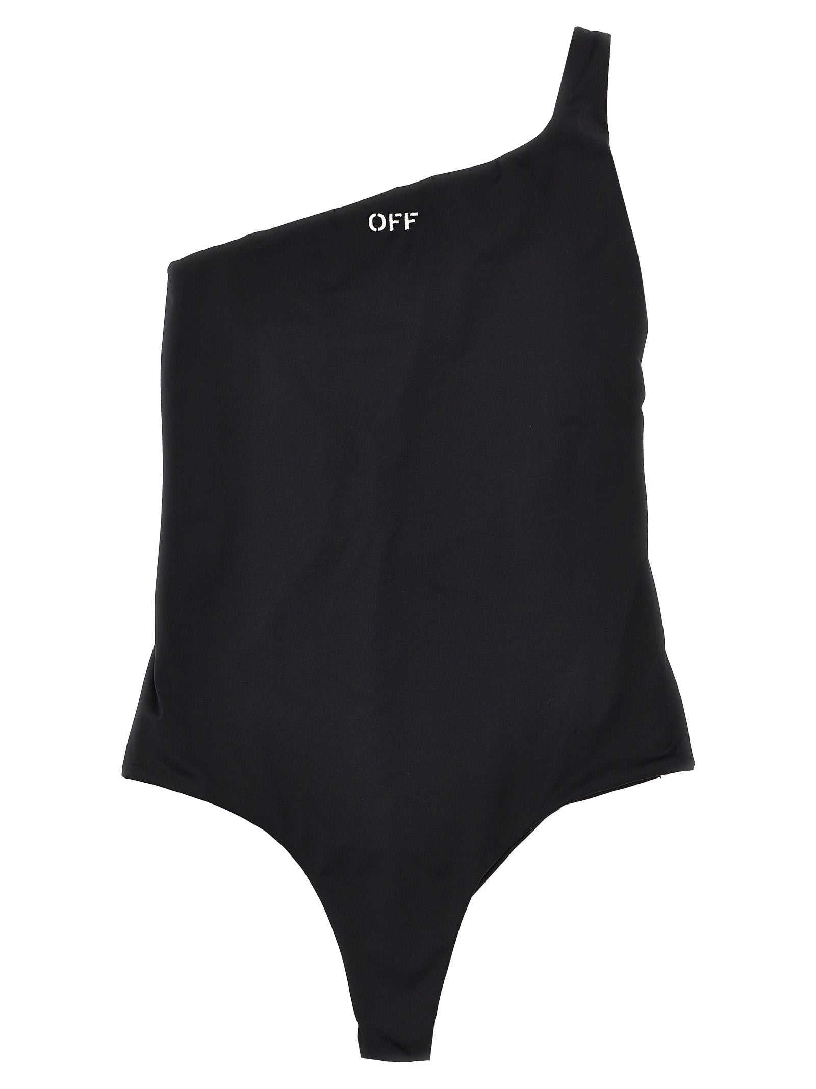 Off-White-Off Stamp Beachwear Nero-Donna