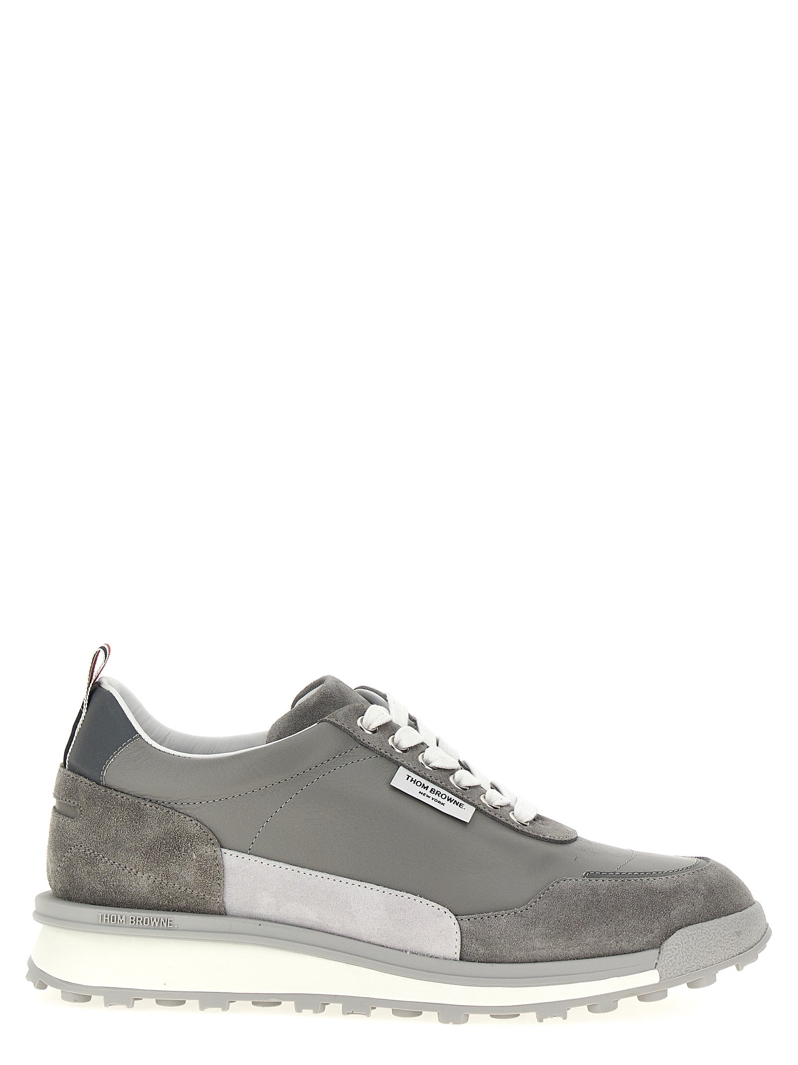 Thom Browne-Alumni Sneakers Grigio-Uomo