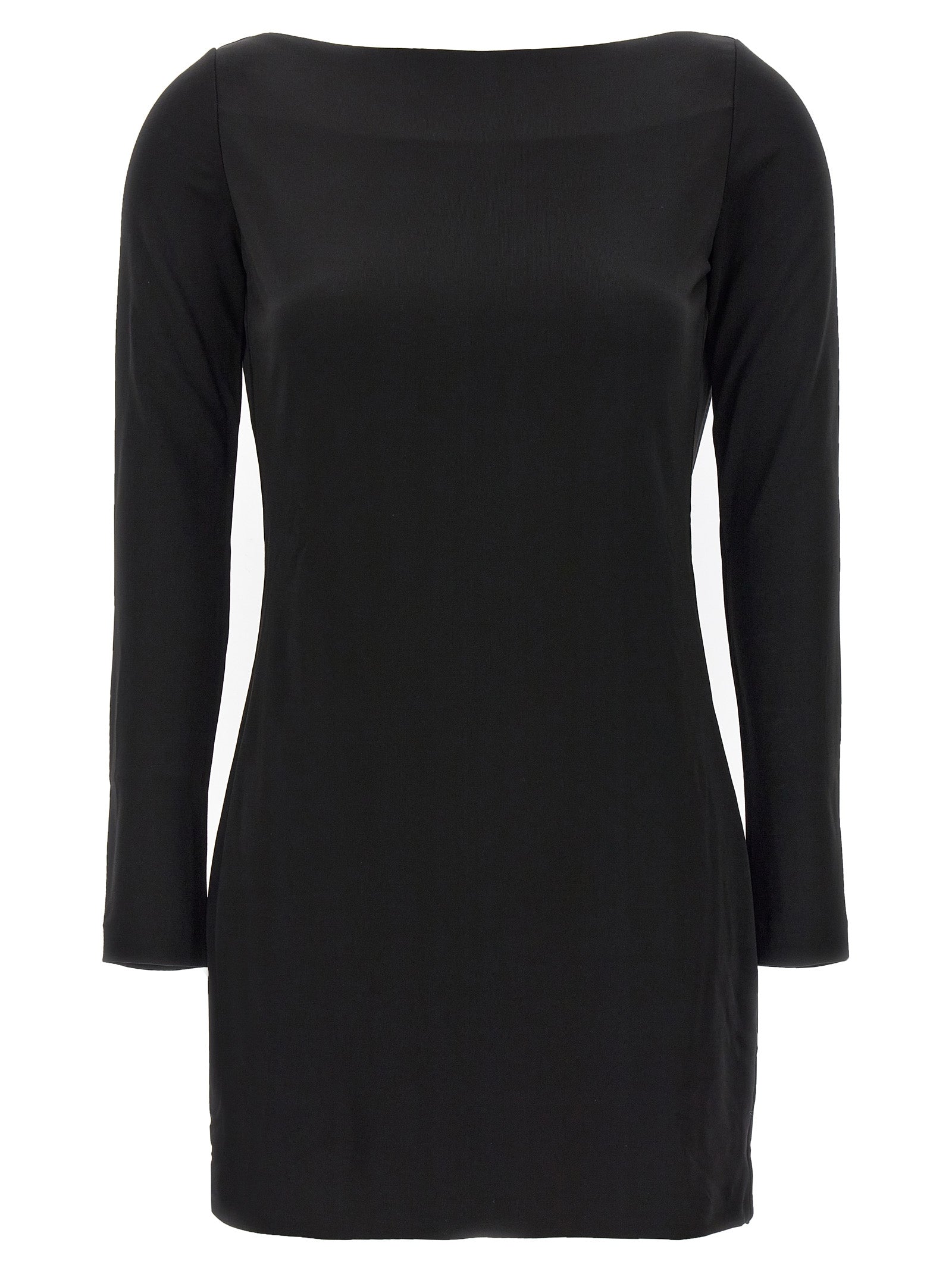 Dsquared2-Crystal Logo Pearl Dress Abiti Nero-Donna