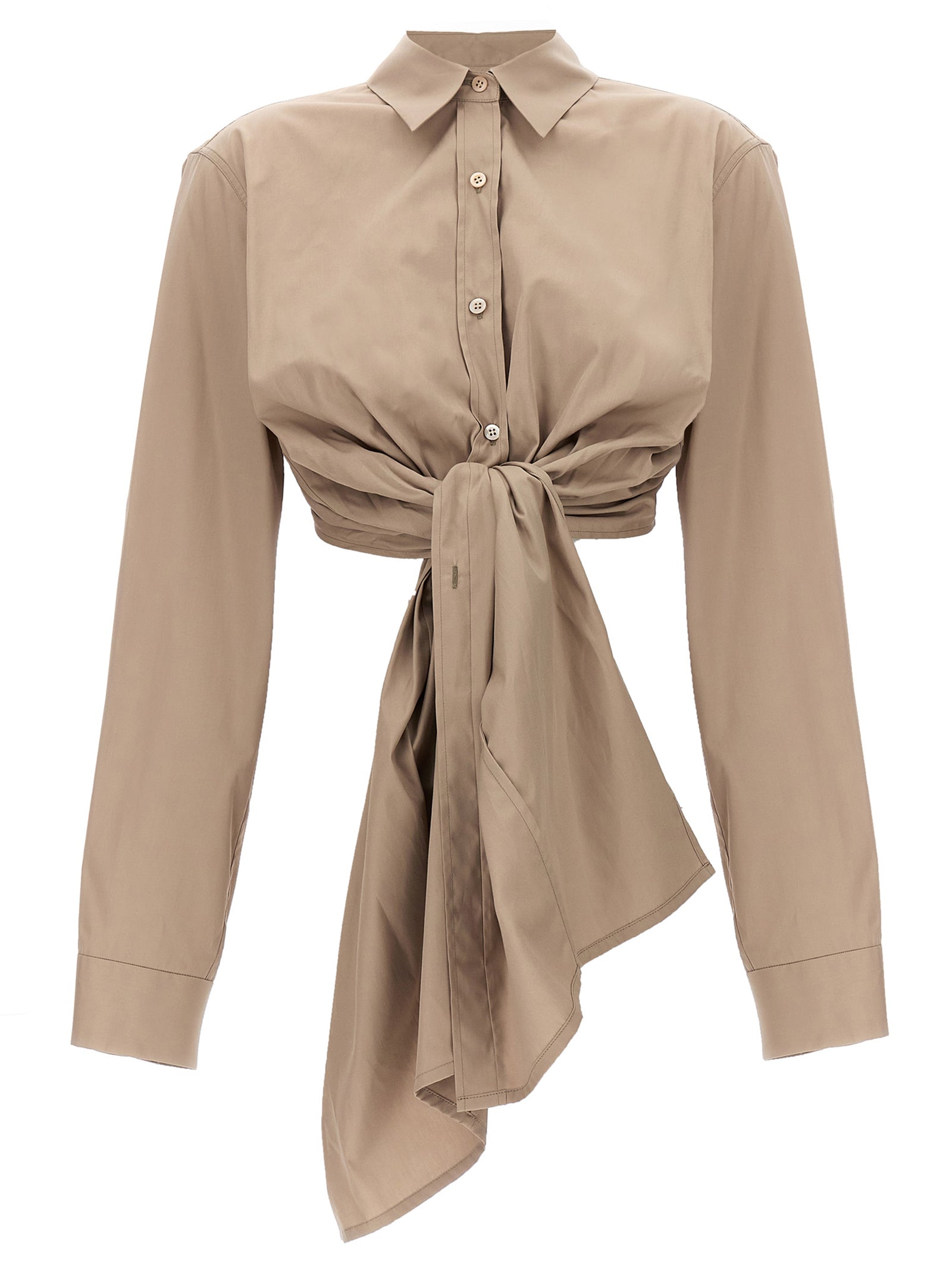 Dries Van Noten-Calbero Camicie Beige-Donna