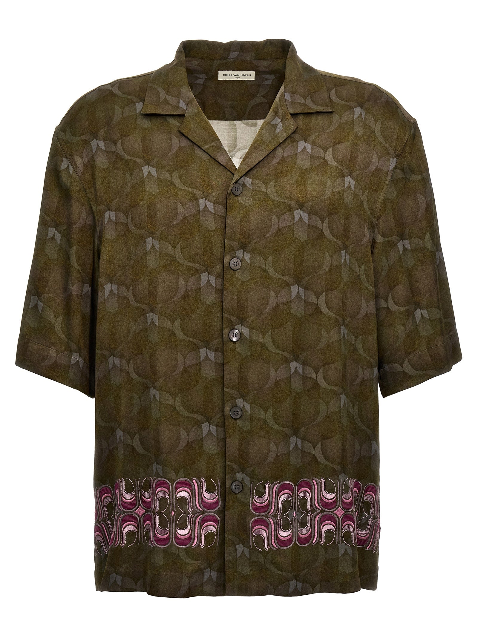 Dries Van Noten-Cassiemb Camicie Verde-Uomo