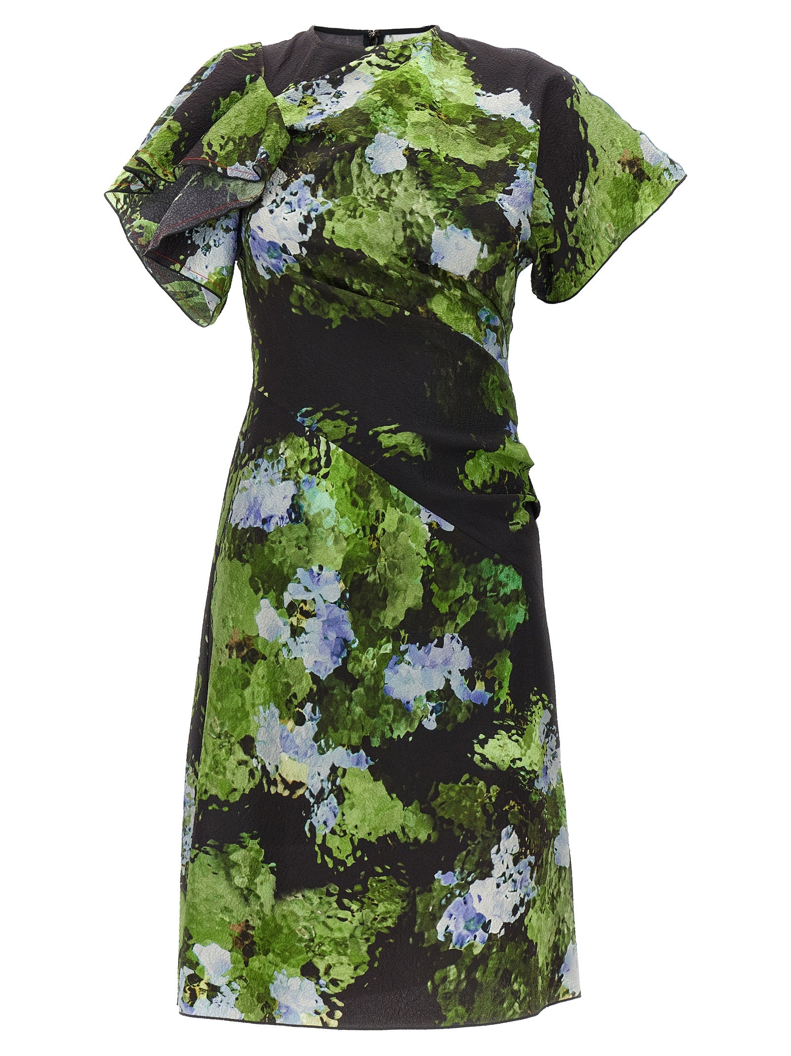 Victoria Beckham-Floral Printed Dress Abiti Multicolor-Donna