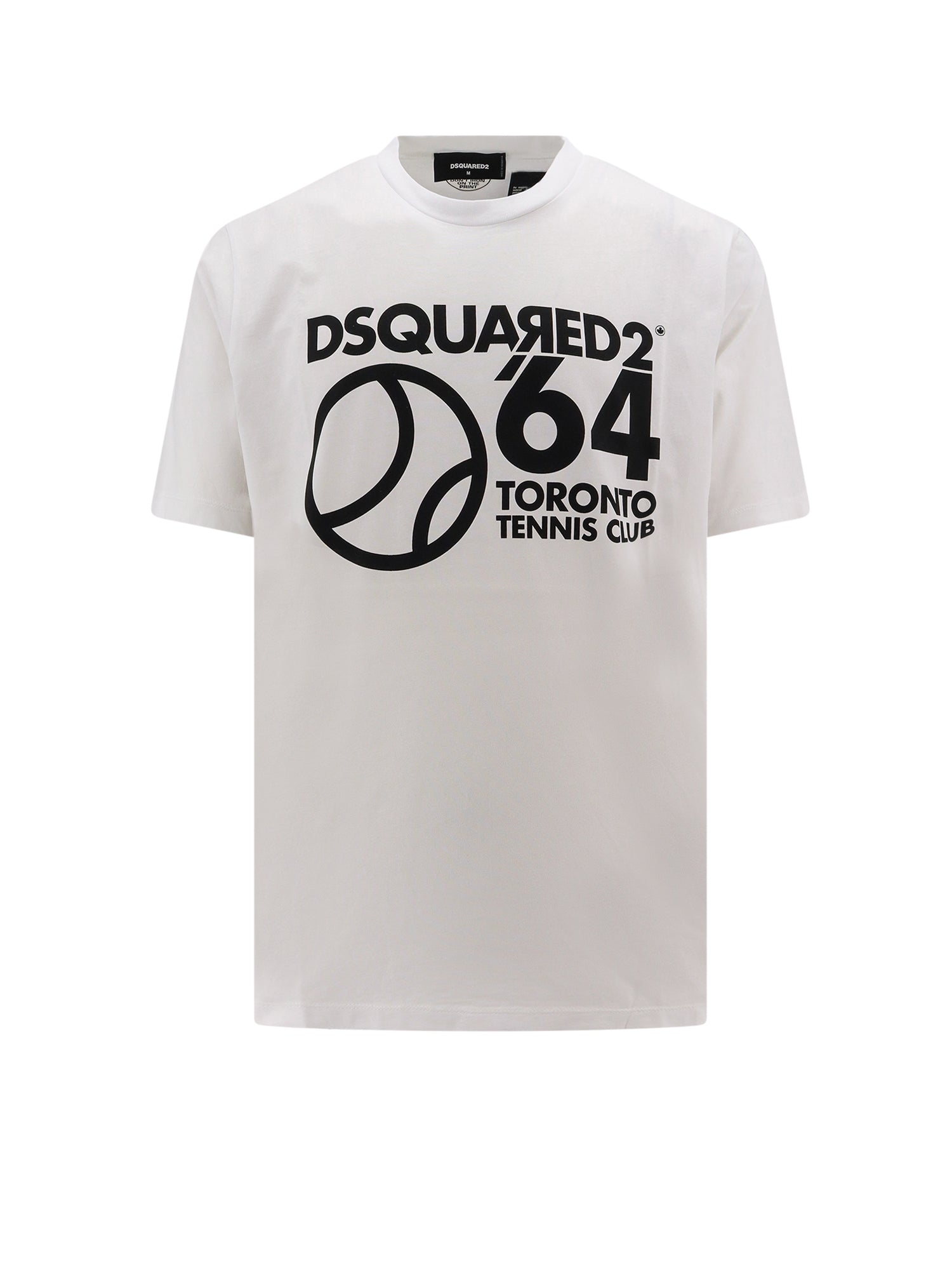 Dsquared2-T-shirt in cotone con stampa iconica-Uomo