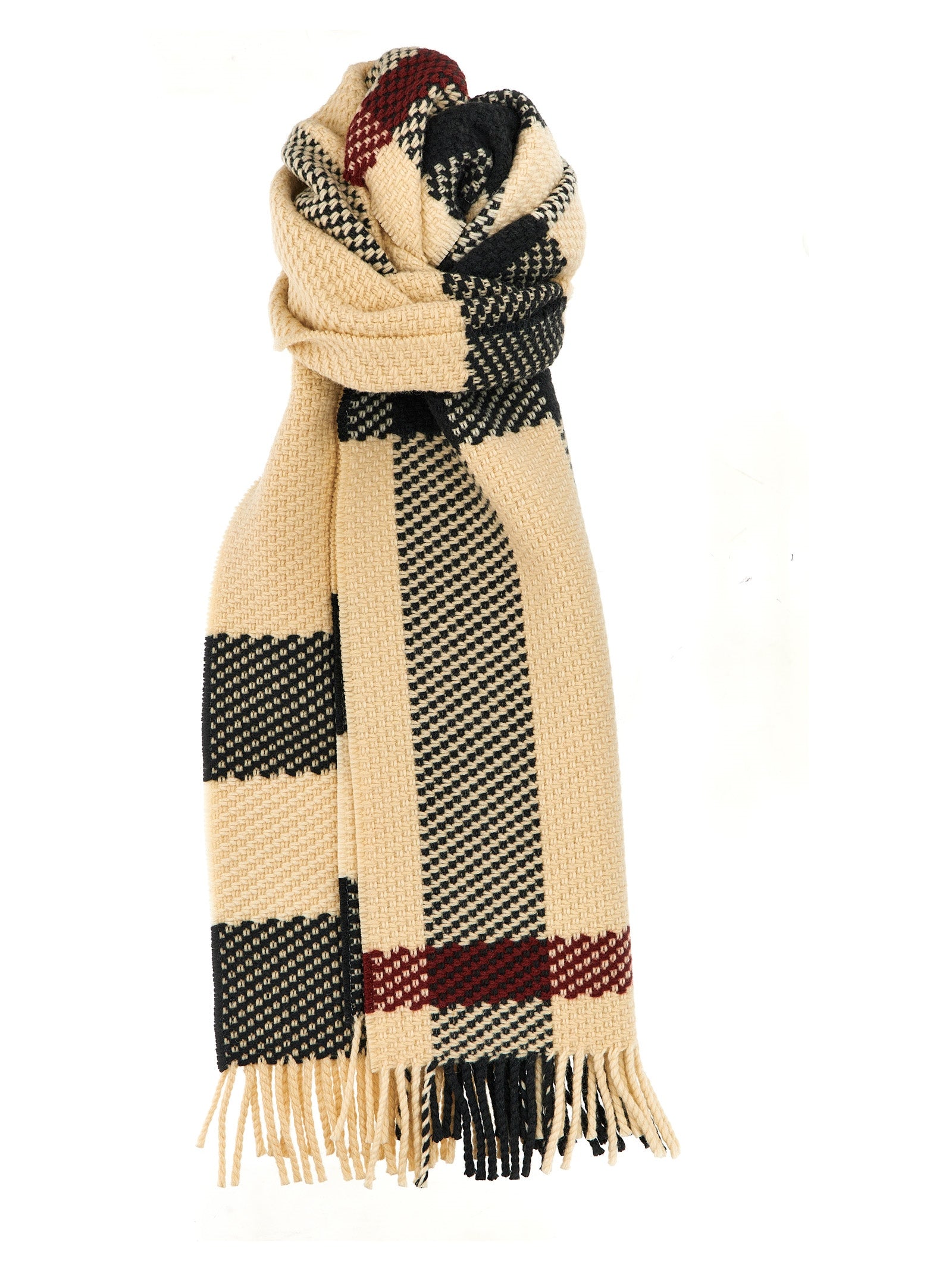 Burberry-Check Scarf Sciarpe Multicolor-Donna