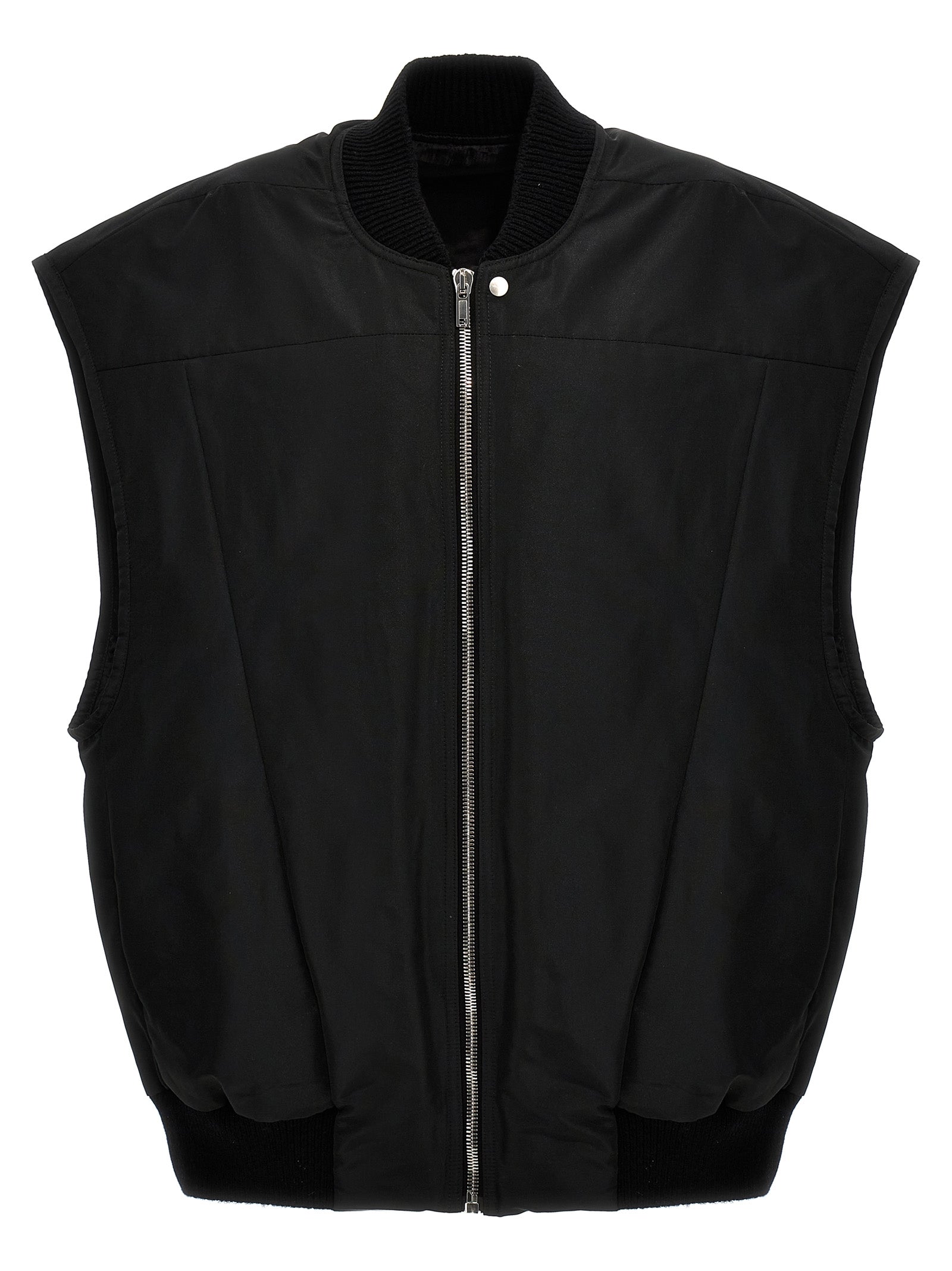 Rick Owens-Jumbo Flight Gilet Nero-Uomo